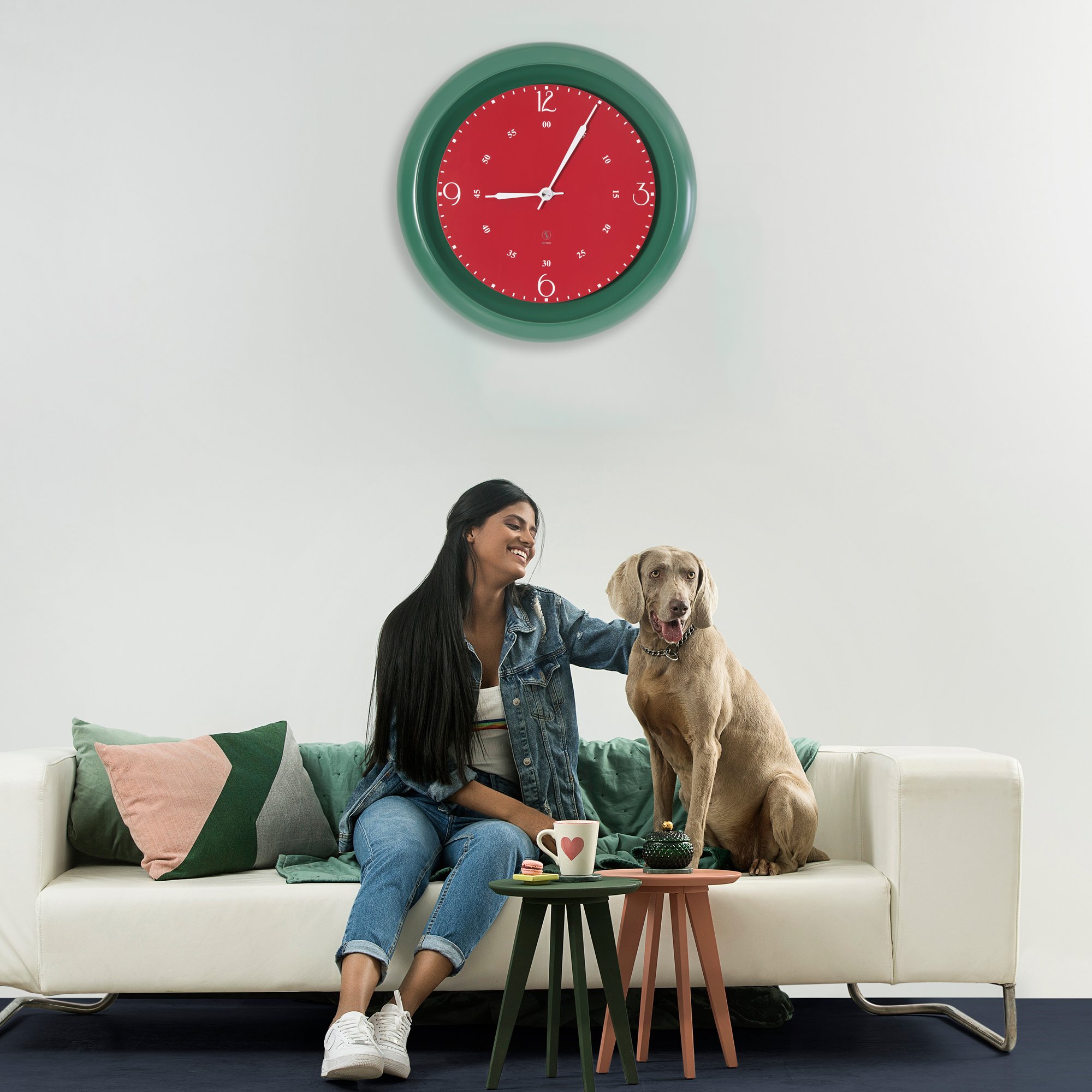 SY Time İbora 70 CM Duvar Saati - 7010 Patentli Manyetik Kadran Sistemi, Ayarlanabilir Kollar, Fiberglas ve Alüminyum Tasarım