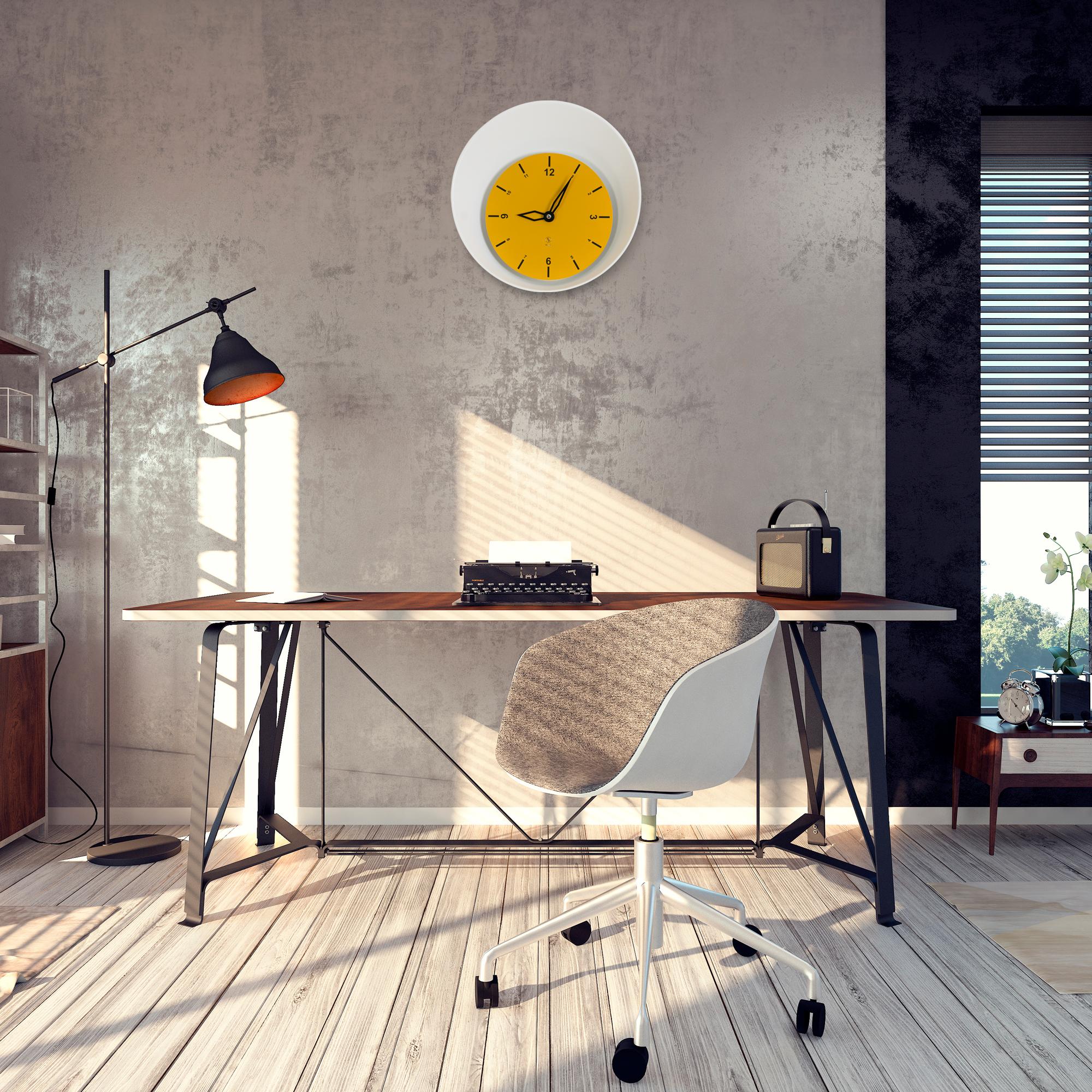 SY Time Termessos 50 CM Duvar Saati - 9557 Patentli Manyetik Kadran Sistemi, Ayarlanabilir Kollar, Fiberglas ve Alüminyum Tasarım