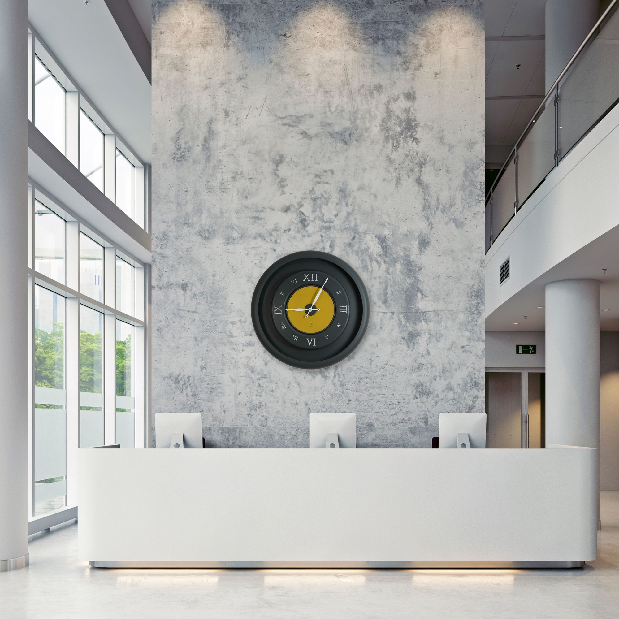 SY Time Zeugma 120 CM Duvar Saati - 8796 Patentli Manyetik Kadran Sistemi, Ayarlanabilir Kollar, Fiberglas ve Alüminyum Tasarım