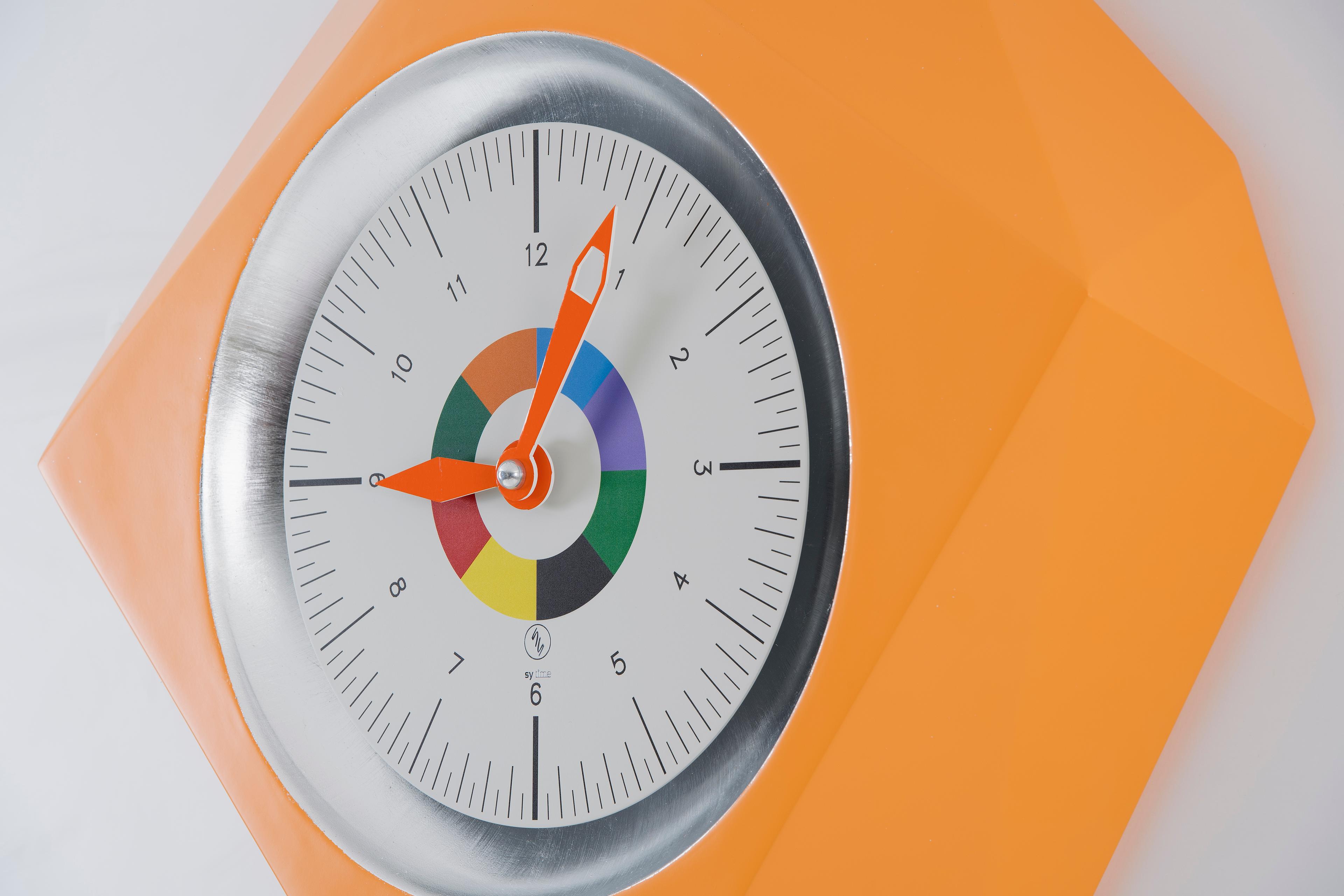 SY Time Cumra 90 CM Duvar Saati - 6686 Patentli Manyetik Kadran Sistemi, Ayarlanabilir Kollar, Fiberglas ve Alüminyum Tasarım