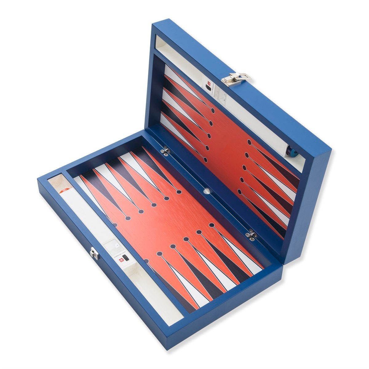 Fan Backgammon 35 - 3463 Handmade Backgammon Set - Personalized Premium with Ultramarine Leather, Custom Name and Logo, High Quality Wooden Board