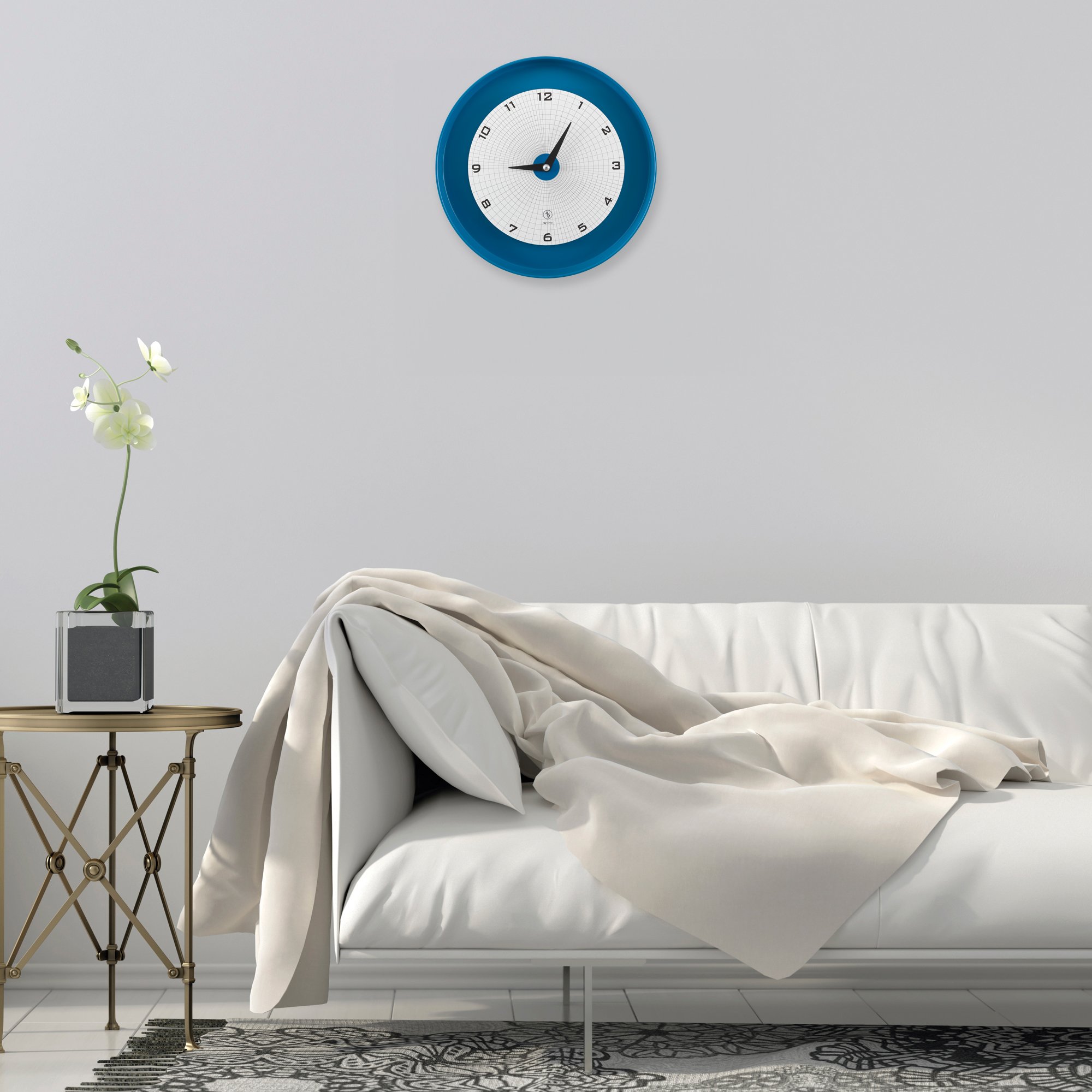 SY Time Adrasan 50 CM Duvar Saati - 7294 Patentli Manyetik Kadran Sistemi, Ayarlanabilir Kollar, Fiberglas ve Alüminyum Tasarım