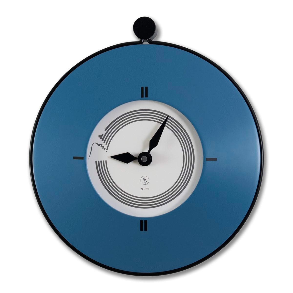 Sy Time Adalya 40 CM Wall Clock - 9298 Patented Magnetic Dial System, Adjustable Hands, Fiberglass and Aluminum Design