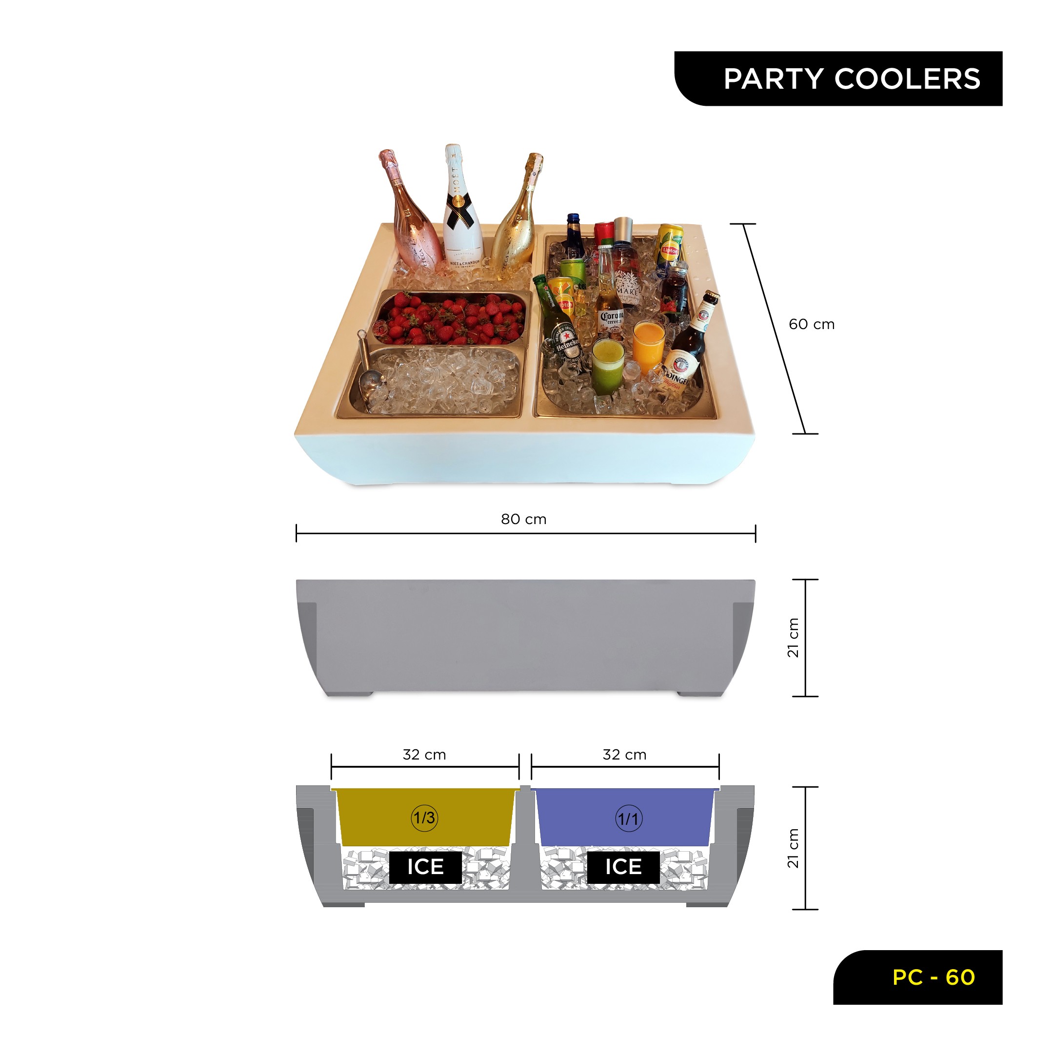 Party Coolers for Outdoor Events - PC-60