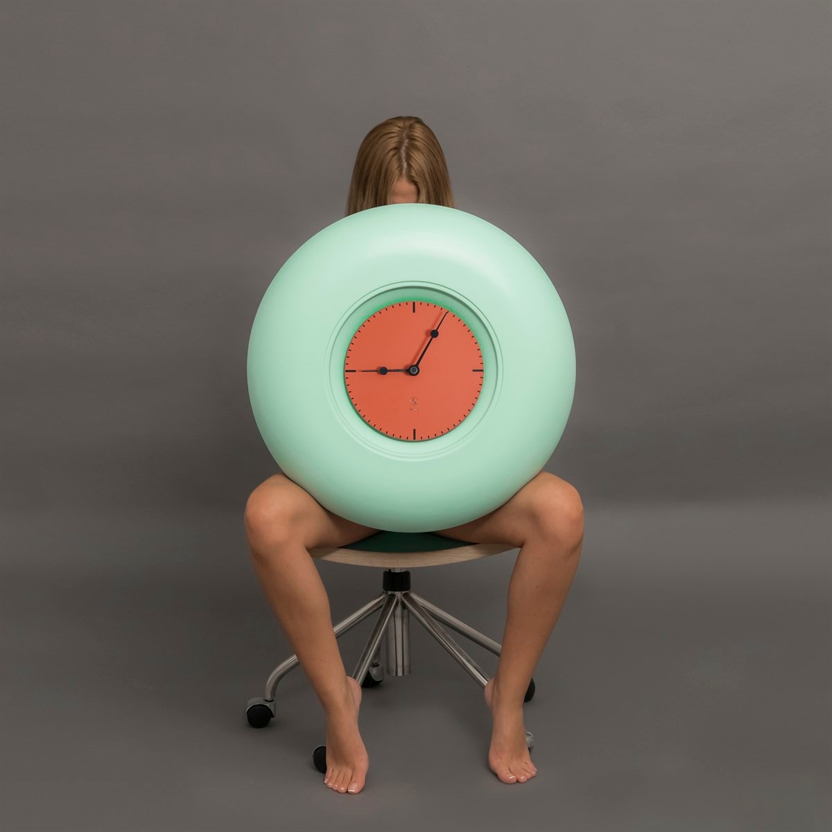 SY Time Cappadocia 60 CM Wall Clock - 9823 Patented Magnetic Dial System, Adjustable Hands, Fiberglass and Aluminum Design