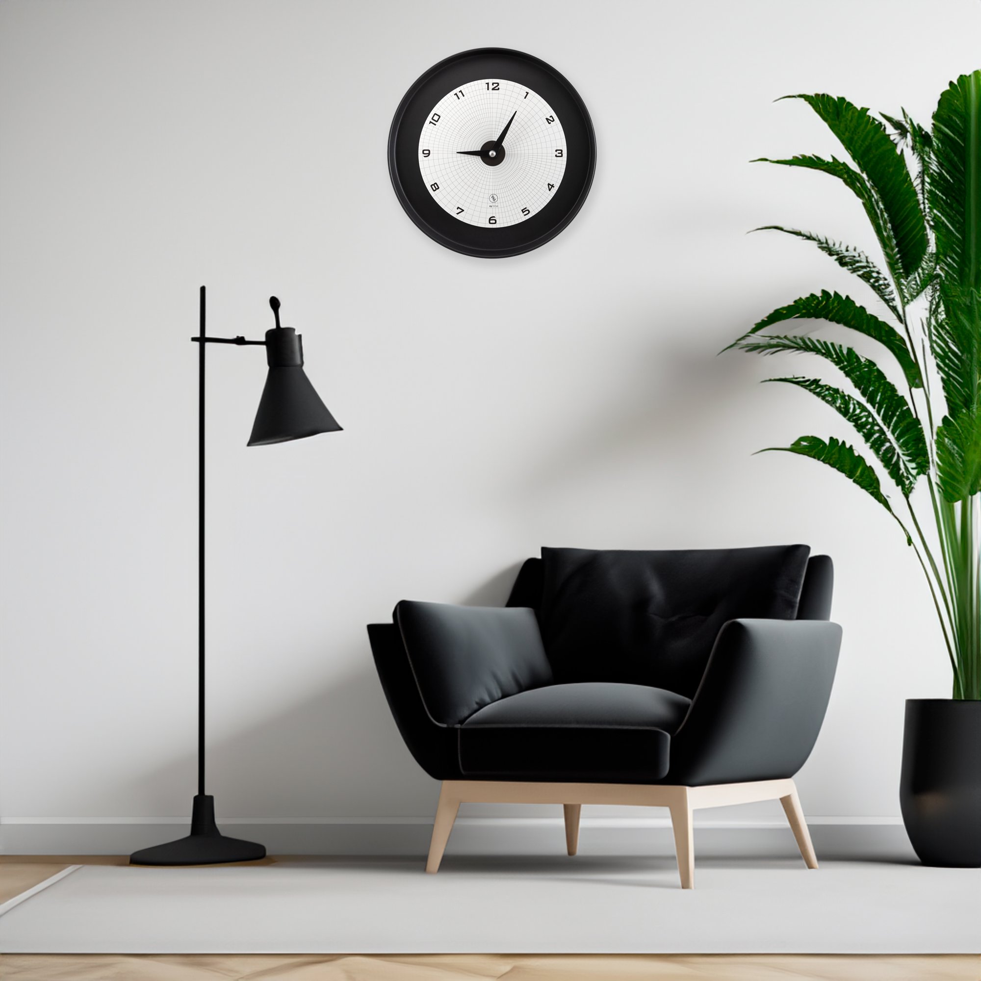 SY Time Adrasan 50 CM Duvar Saati - 7324 Patentli Manyetik Kadran Sistemi, Ayarlanabilir Kollar, Fiberglas ve Alüminyum Tasarım
