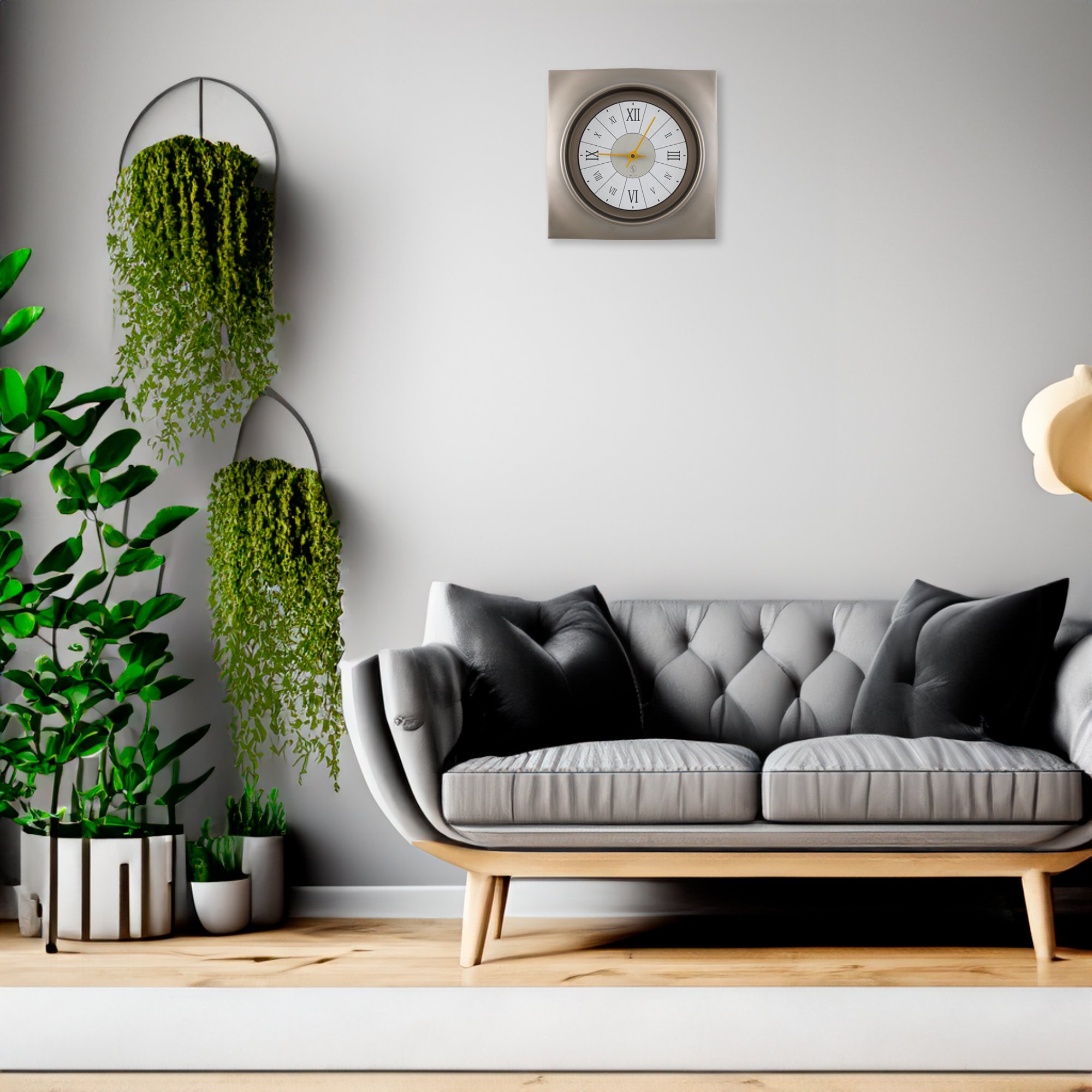 SY Time Avşa 40 CM Wall Clock Patented Magnetic Dial System, Adjustable Hands, Fiberglass and Aluminum Design