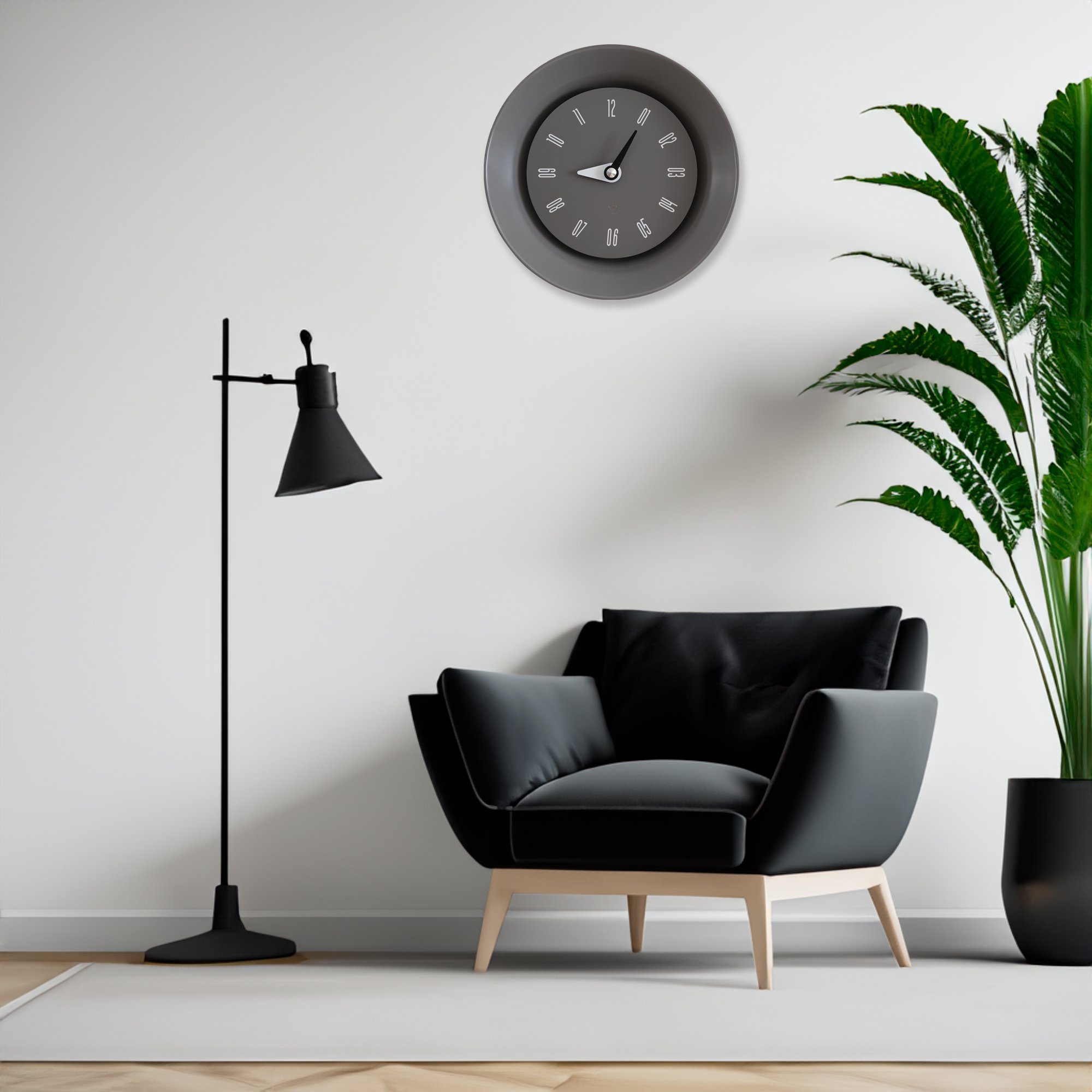 SY Time Side 50 CM Duvar Saati - 9991 Patentli Manyetik Kadran Sistemi, Ayarlanabilir Kollar, Fiberglas ve Alüminyum Tasarım