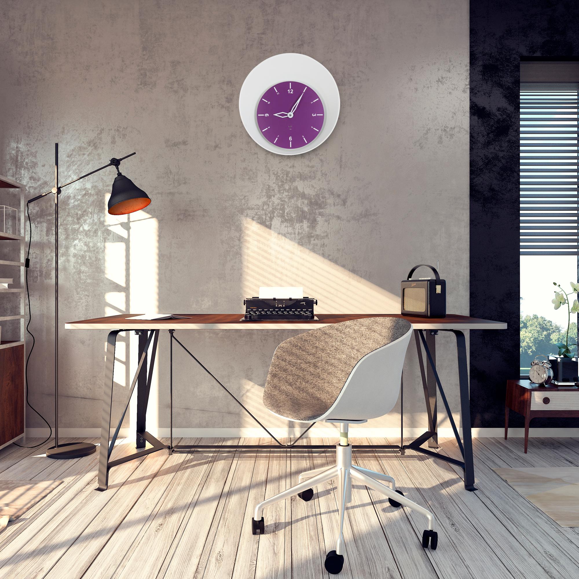 SY Time Termessos 50 CM Wall Clock - 9540 Patented Magnetic Dial System, Adjustable Hands, Fiberglass and Aluminum Design