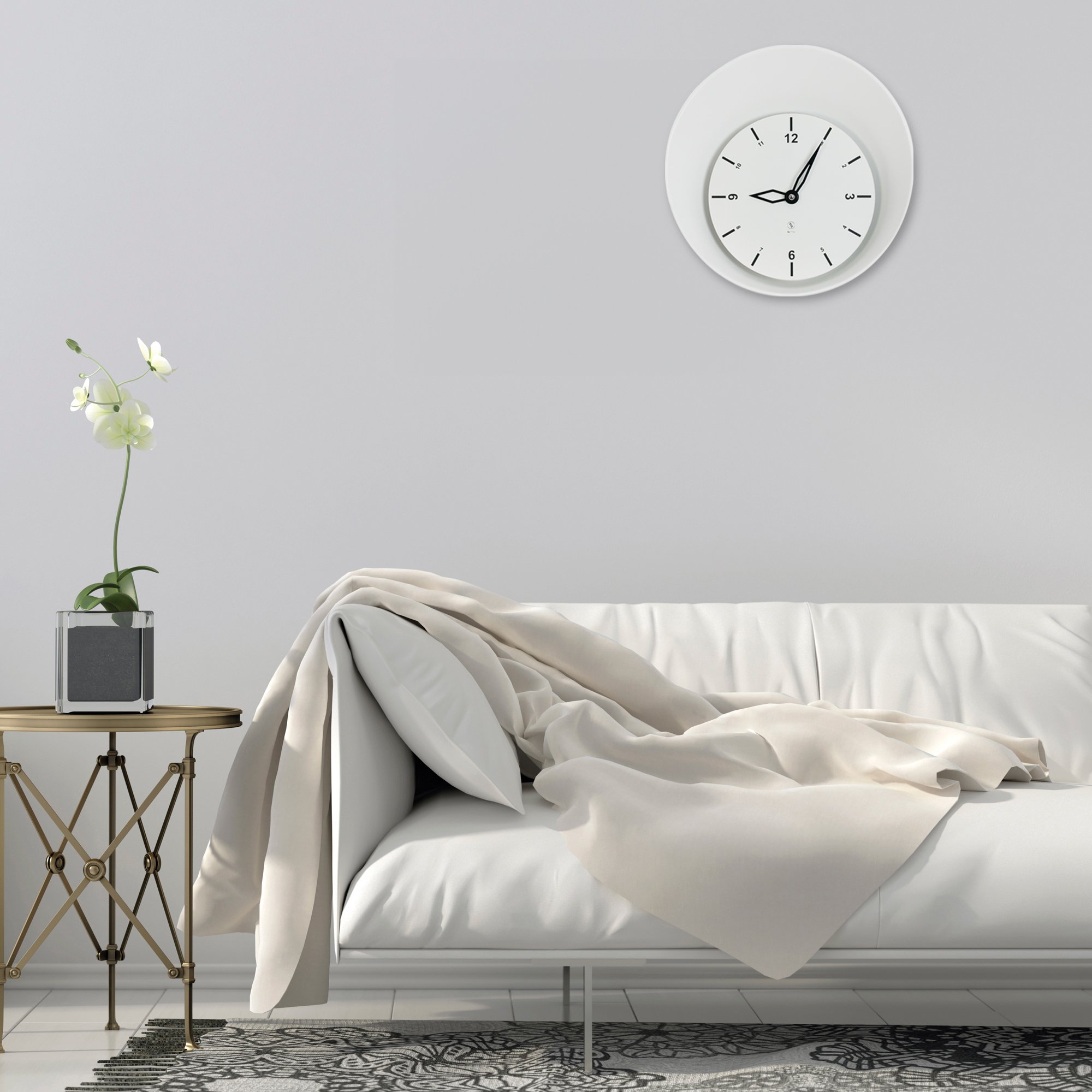 SY Time Termessos 50 CM Duvar Saati - 9564 Patentli Manyetik Kadran Sistemi, Ayarlanabilir Kollar, Fiberglas ve Alüminyum Tasarım