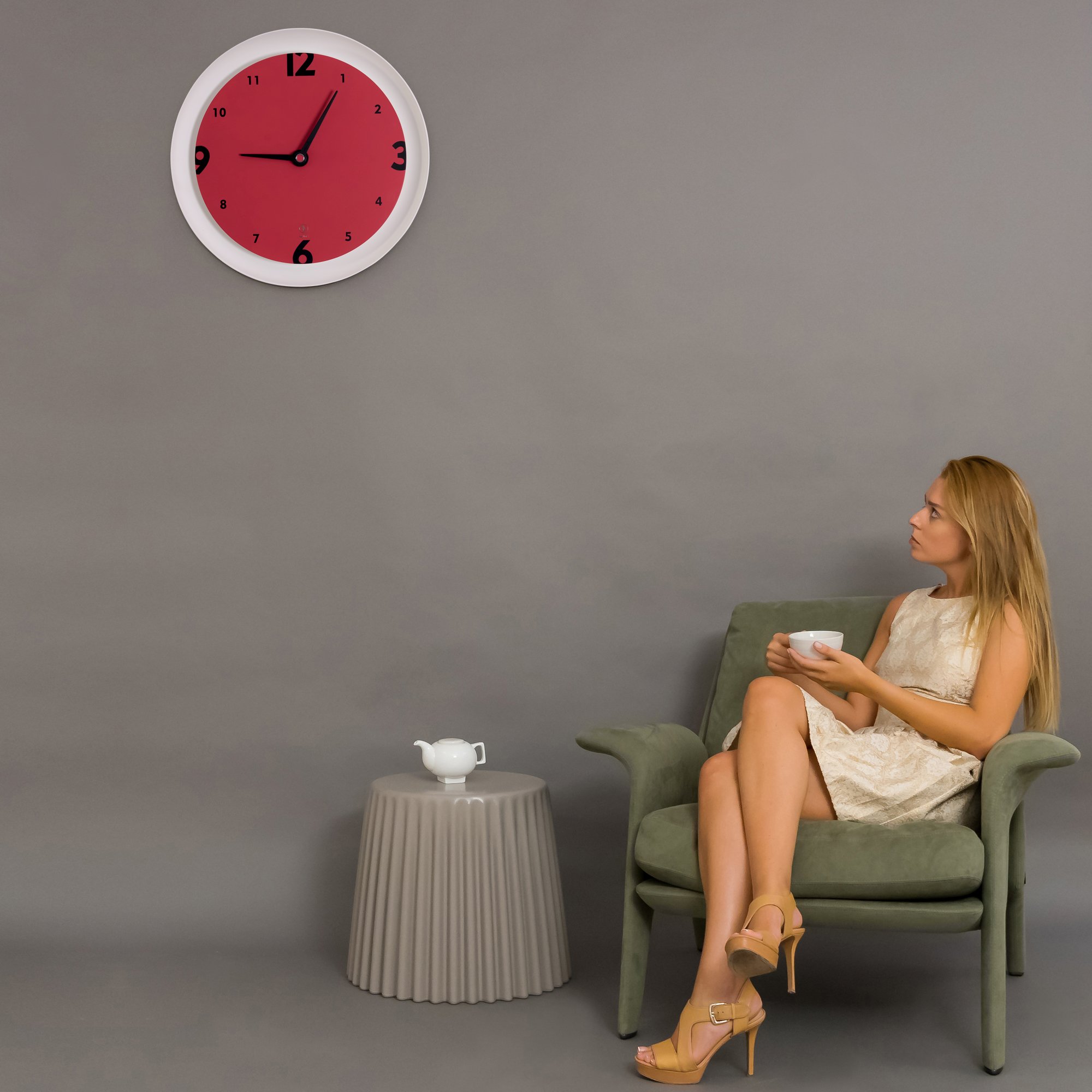 SY Time Myra 60 CM Duvar Saati - 9427 Patentli Manyetik Kadran Sistemi, Ayarlanabilir Kollar, Fiberglas ve Alüminyum Tasarım