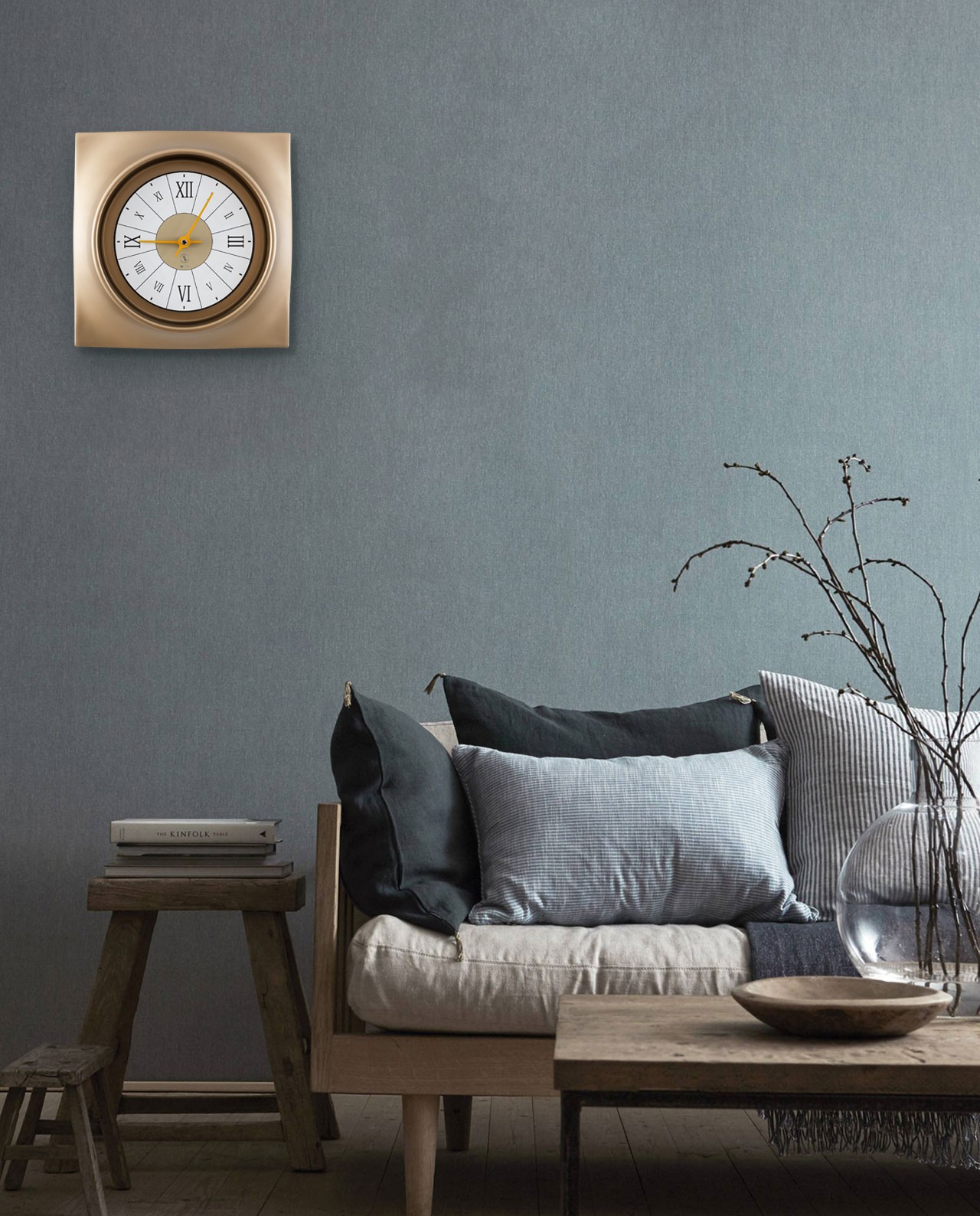 SY Time Avşa 40 CM Wall Clock Patented Magnetic Dial System, Adjustable Hands, Fiberglass and Aluminum Design