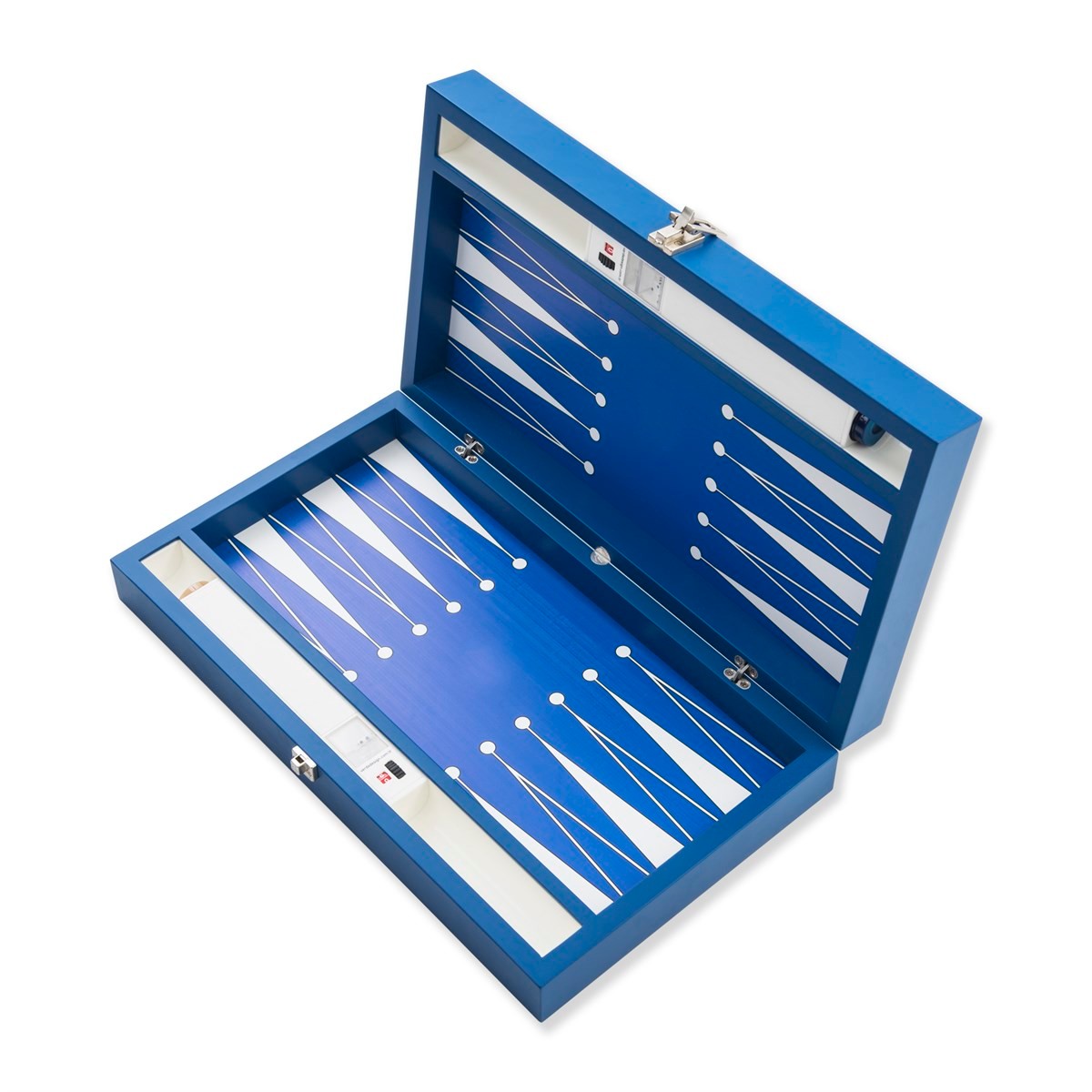 Fan Backgammon 35 - 3517 Handmade Backgammon Set - Personalized Premium with Ultramarine Leather, Custom Name and Logo, High Quality Wooden Board