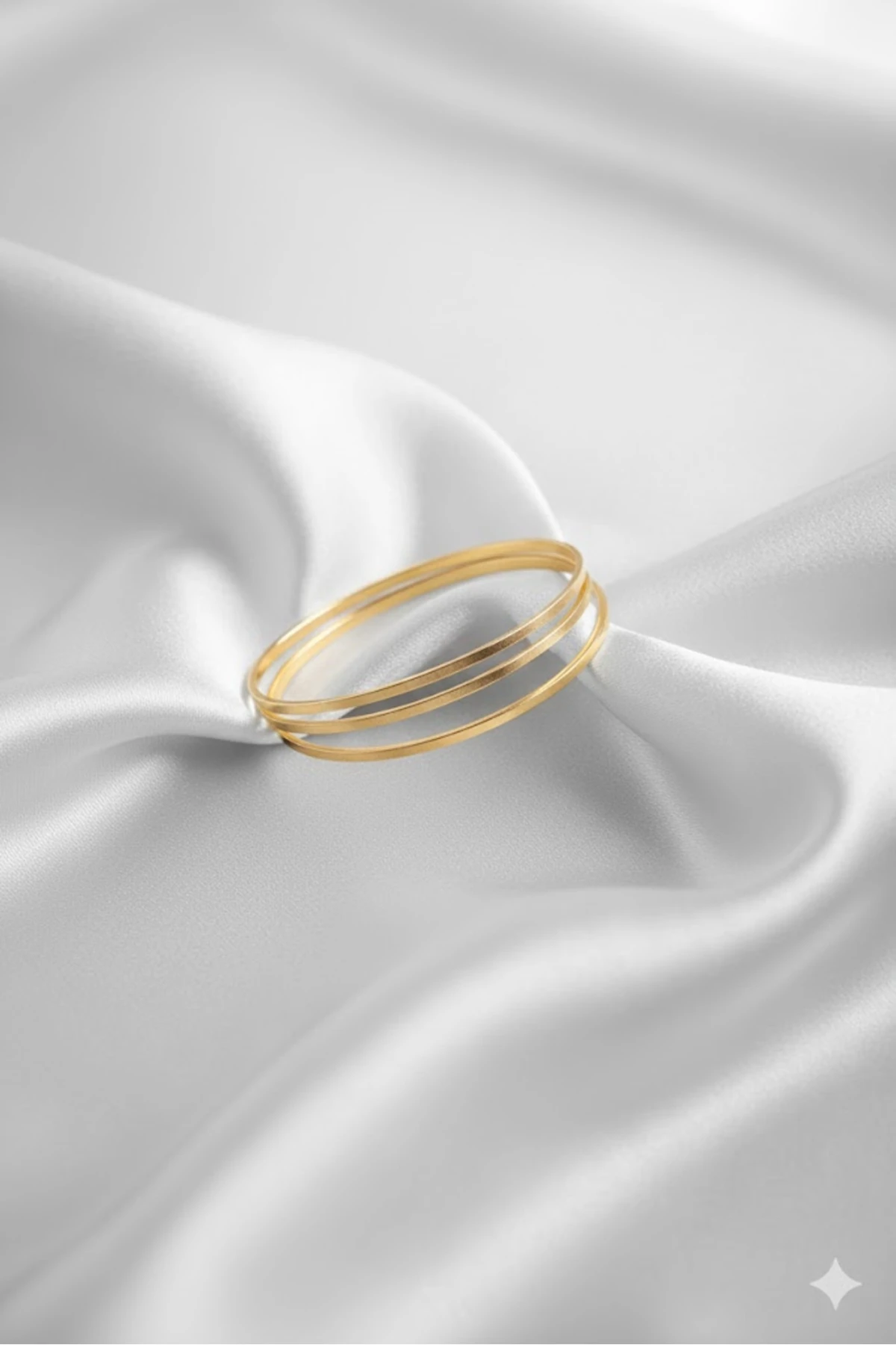 Çelik Kadın Bilezik Gold Renk Ajda Model 65 mm 316L Kararmaz | Şık ve Dayanıklı Takı, Aksesuar