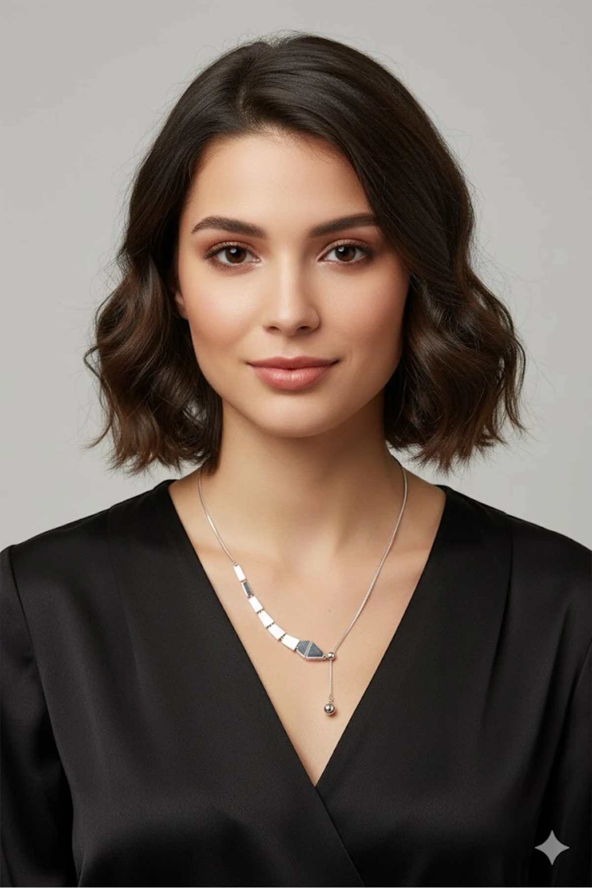 Pirinç Kadın Kolye Yılan Model Gümüş Renk Asansörlü | Şık ve Dayanıklı Takı, Aksesuar