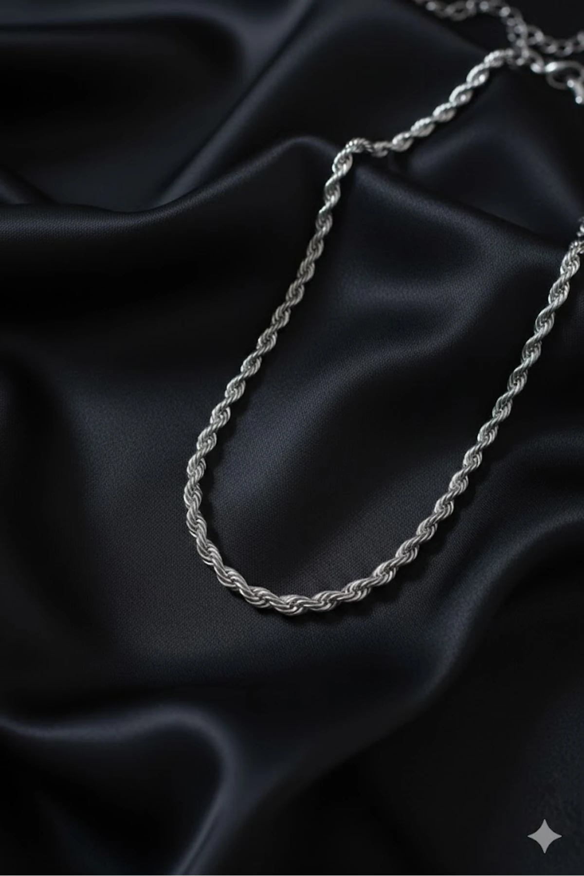 Çelik Kadın Kolye Gümüş Renk Burgu Model 45 cm 316L Kararmaz | Şık ve Dayanıklı Takı, Aksesuar