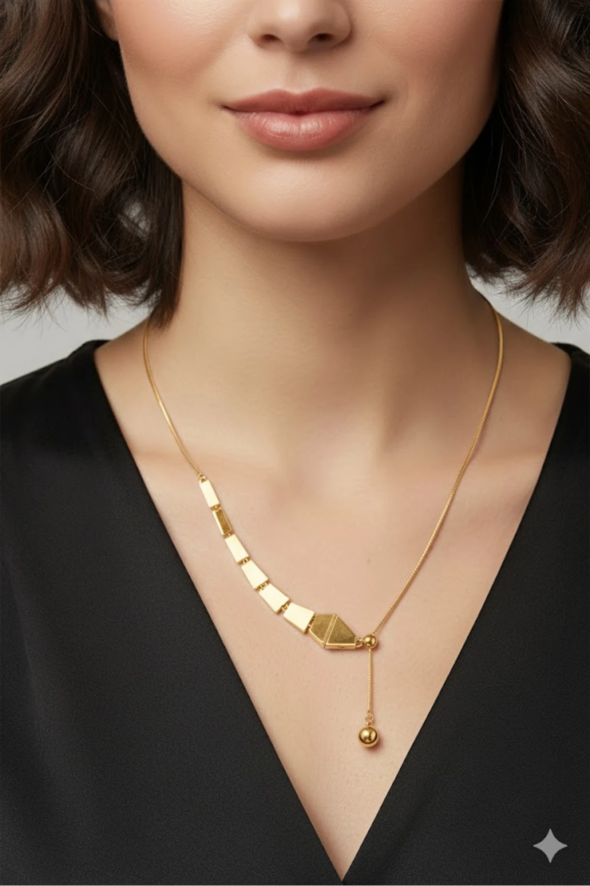 Pirinç Kadın Kolye Yılan Model Gold Renk Asansörlü | Şık ve Dayanıklı Takı, Aksesuar