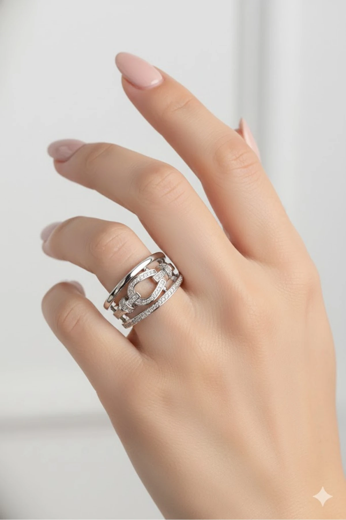 Pirinç Gümüş Renk Ayarlanabilir Gemici Düğüm Model Yüzük | Şık ve Dayanıklı Takı, Aksesuar