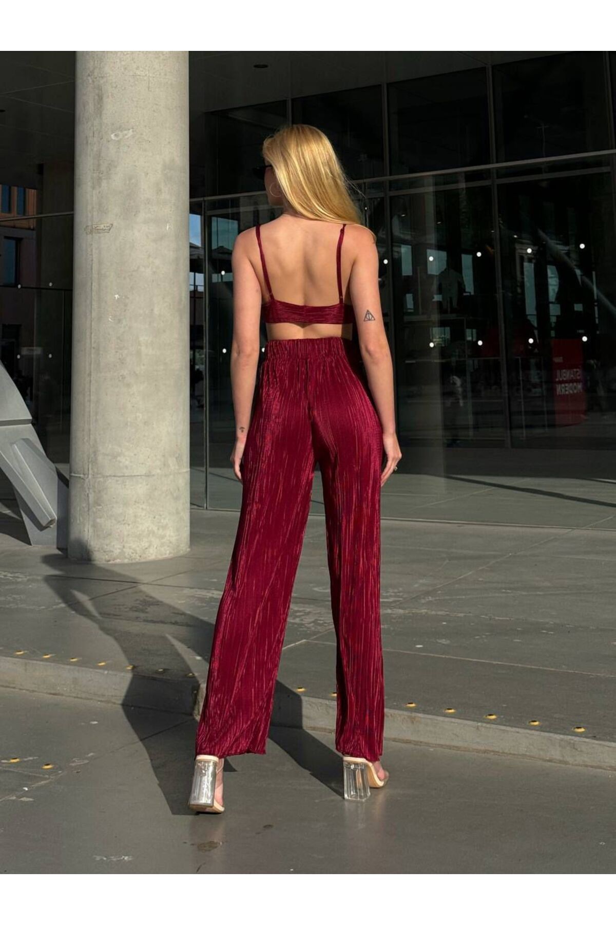 3'lü Takım Standart Bordo