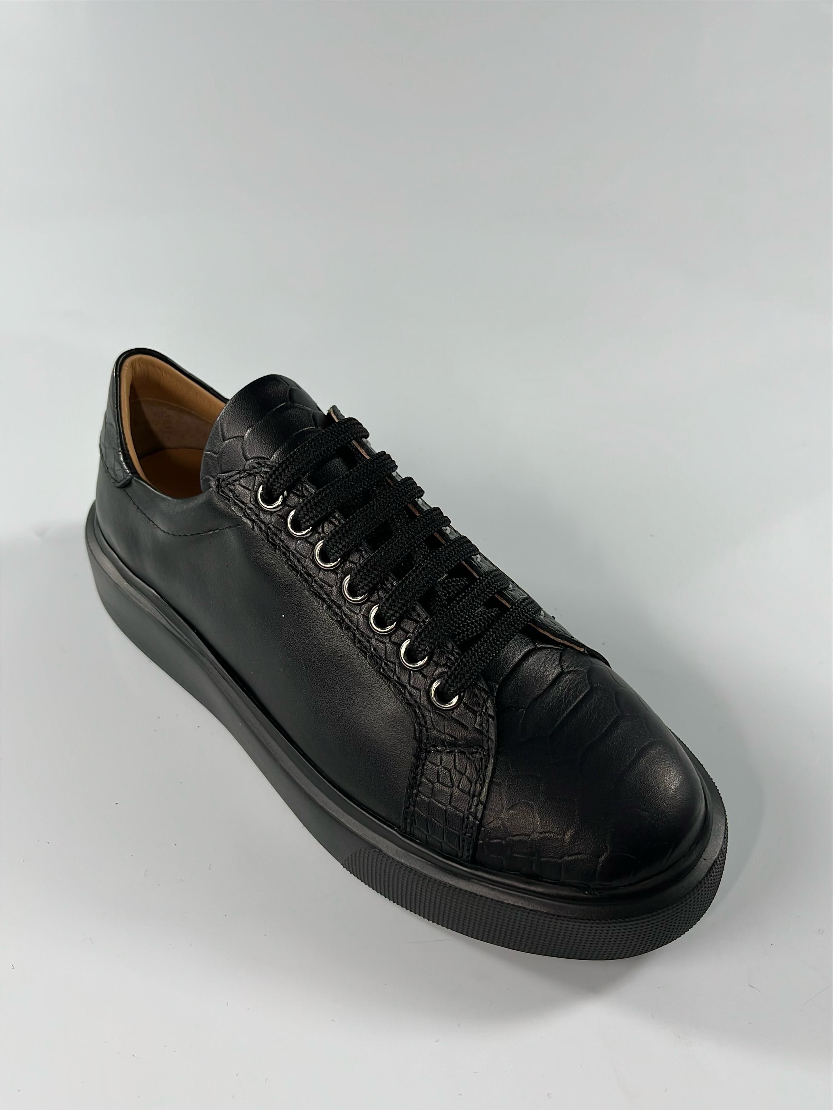  Black Kroko Sneaker