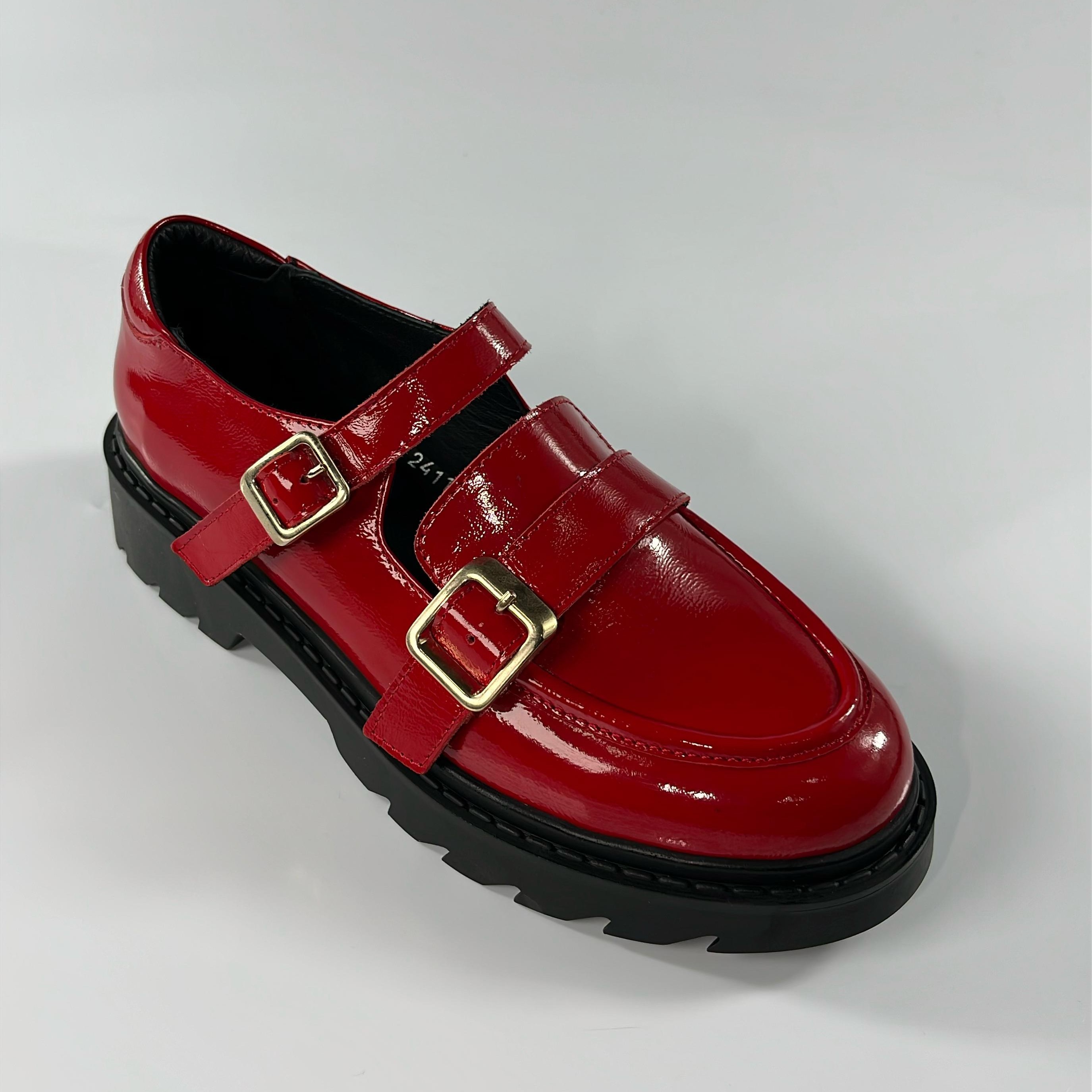 Elegant Red Rugan Loafer