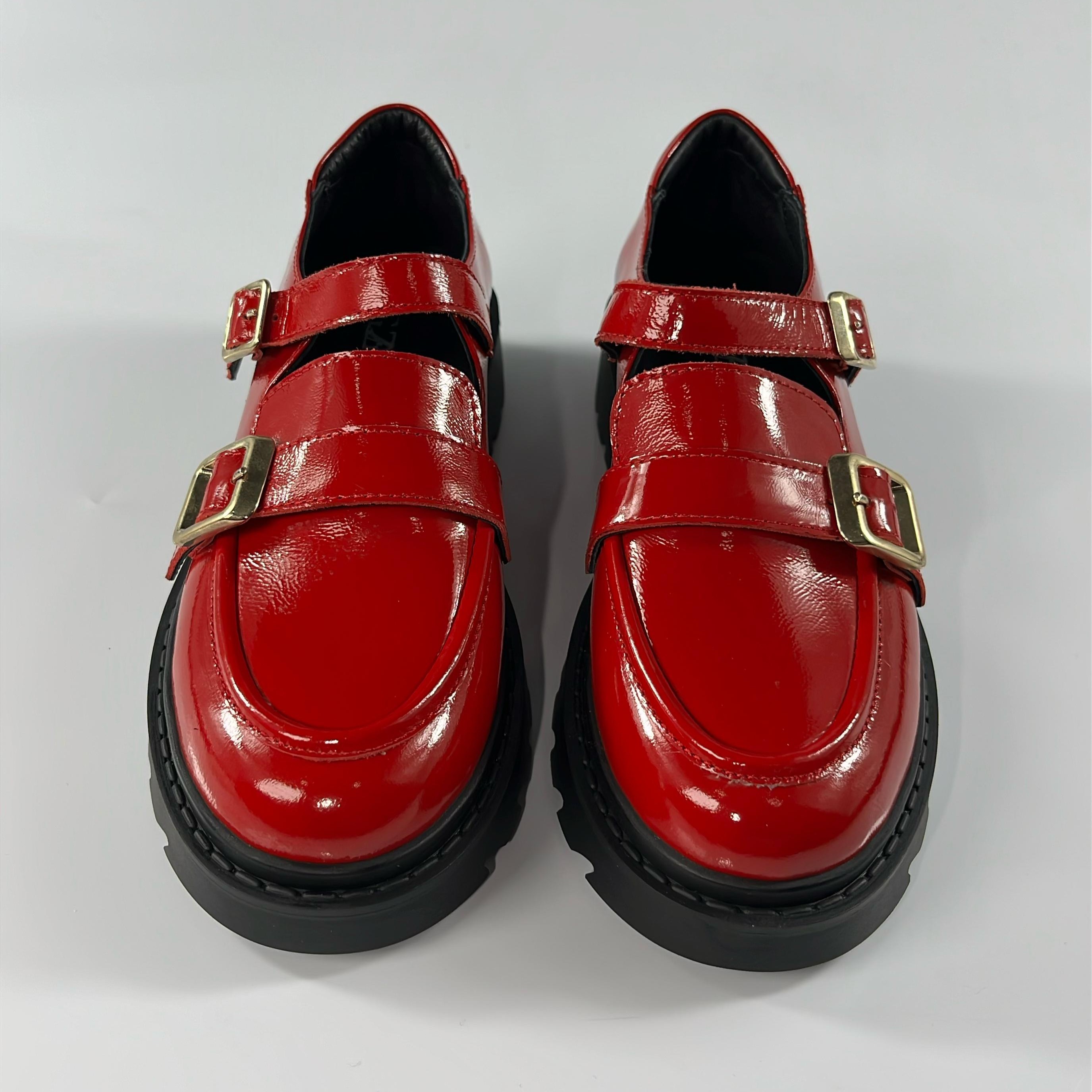 Elegant Red Rugan Loafer