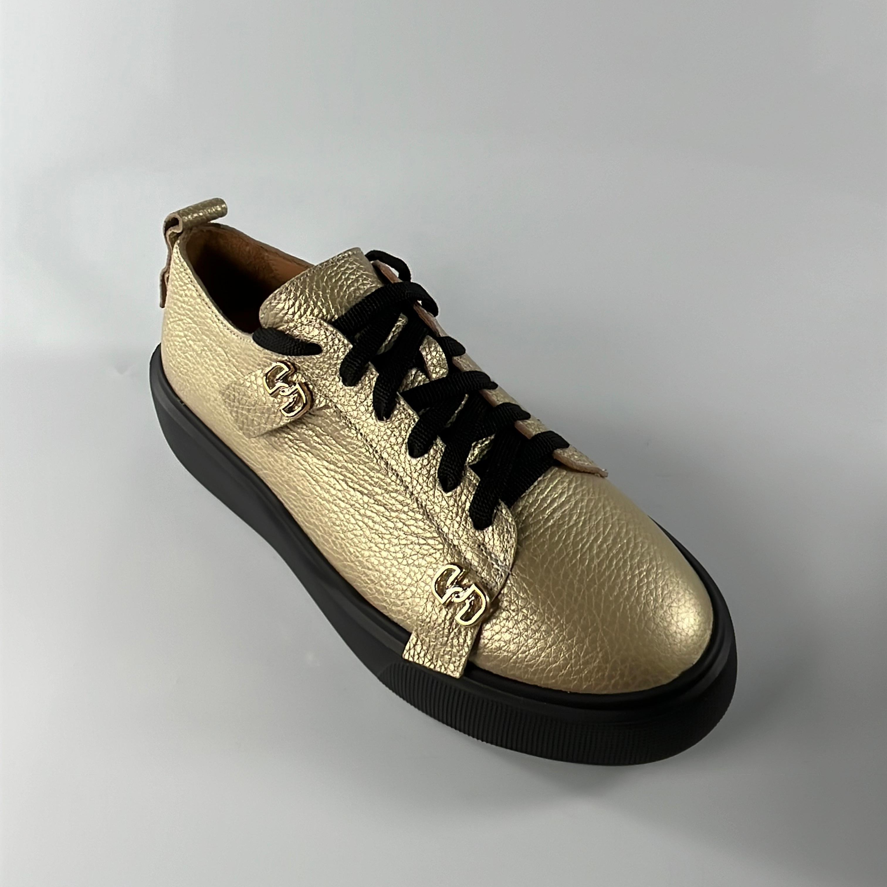 Metallic Gold Sneaker