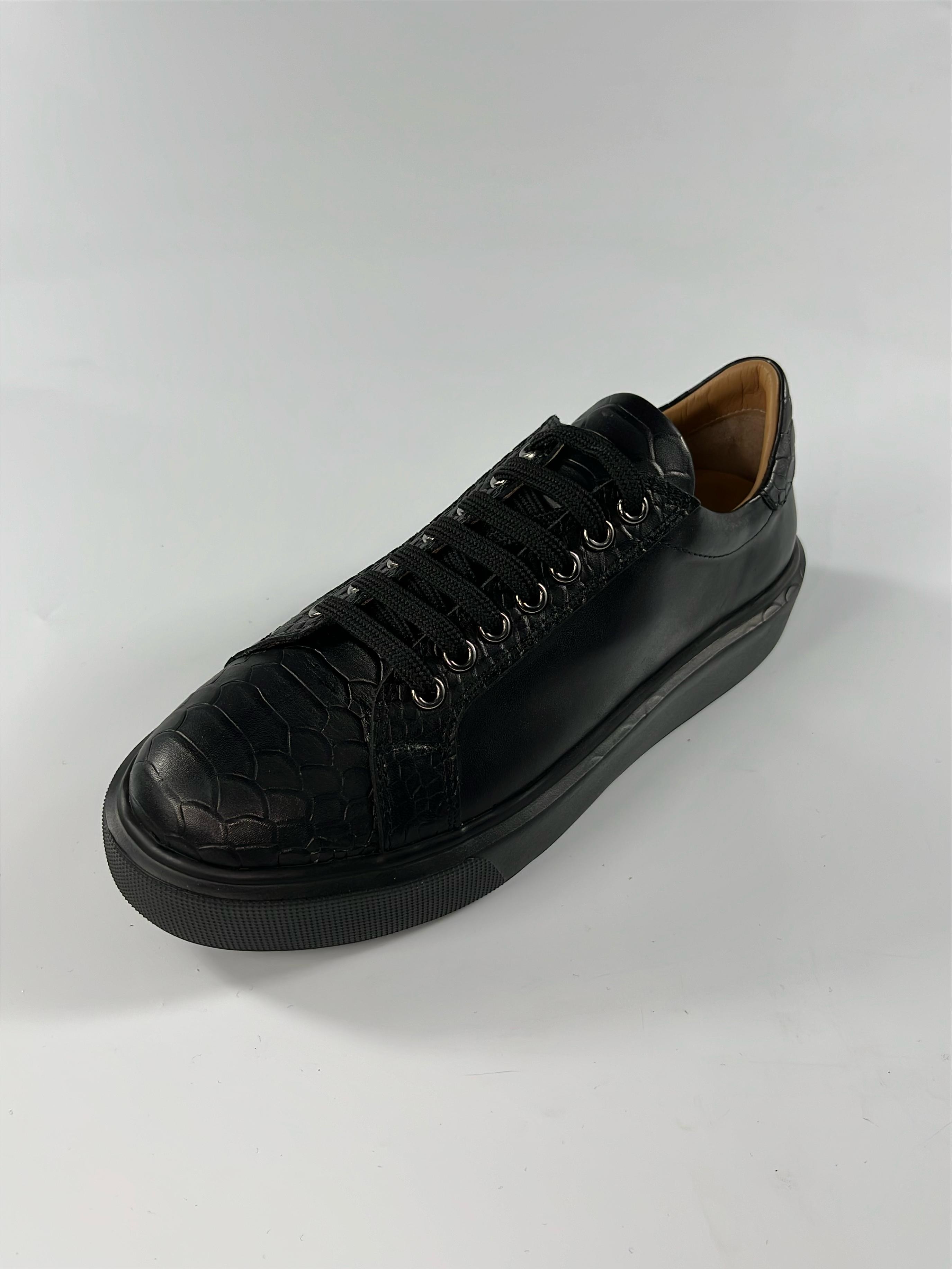  Black Kroko Sneaker