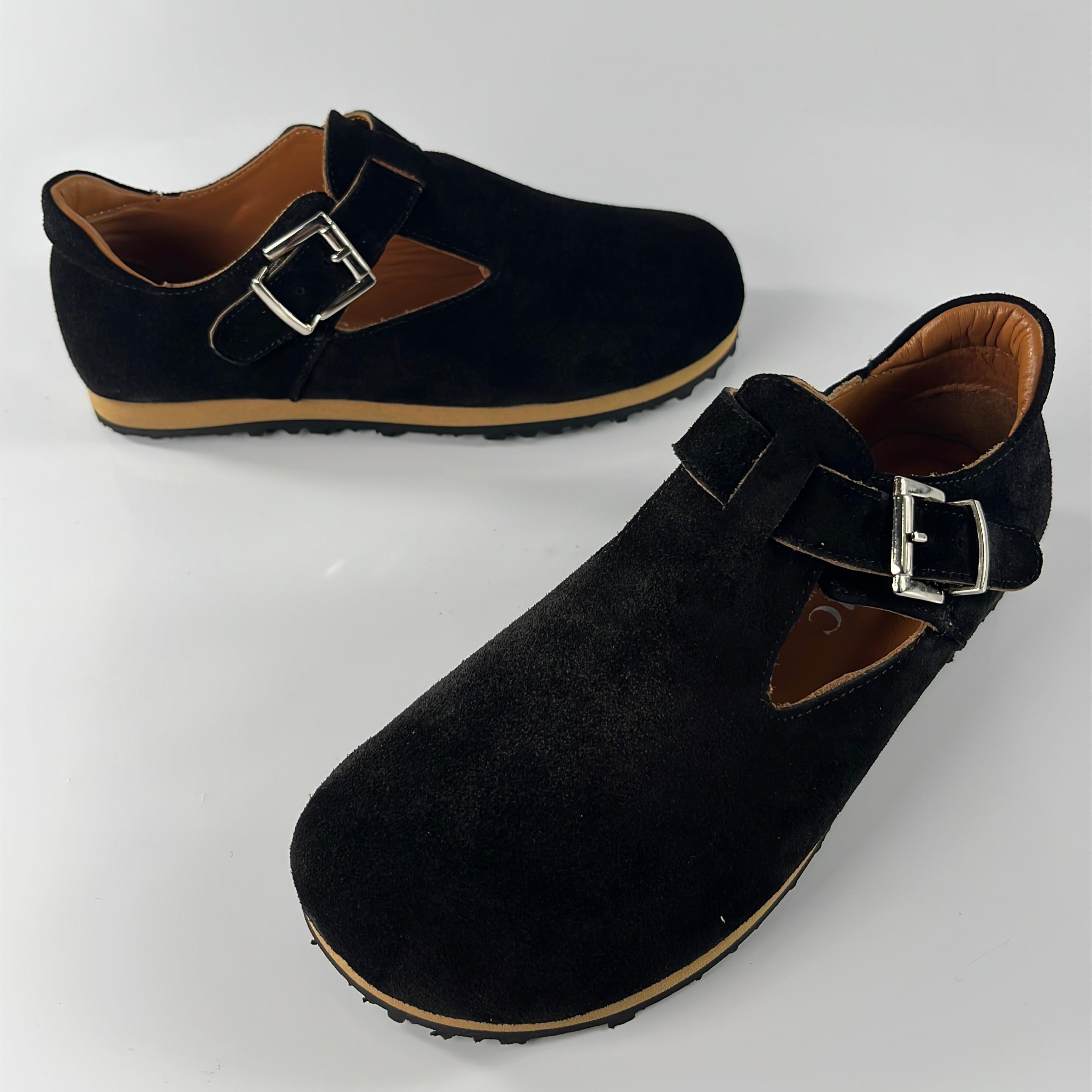 Black Süet Comfort Slip-On