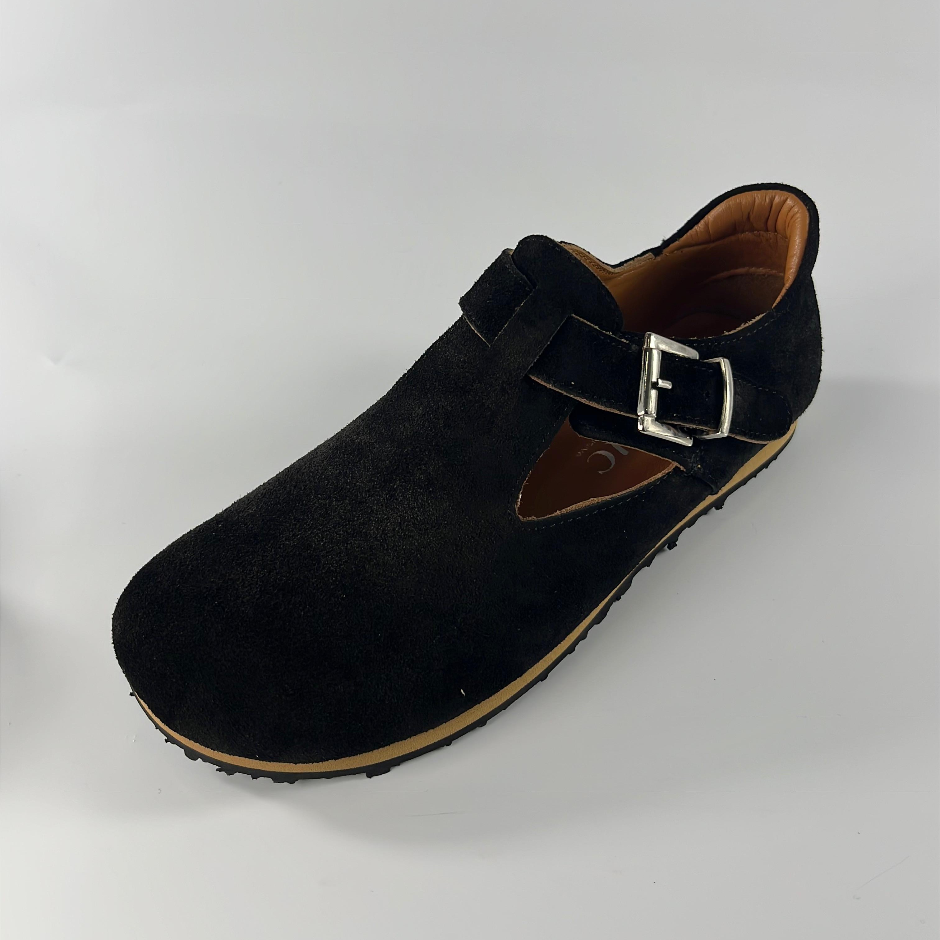 Black Süet Comfort Slip-On