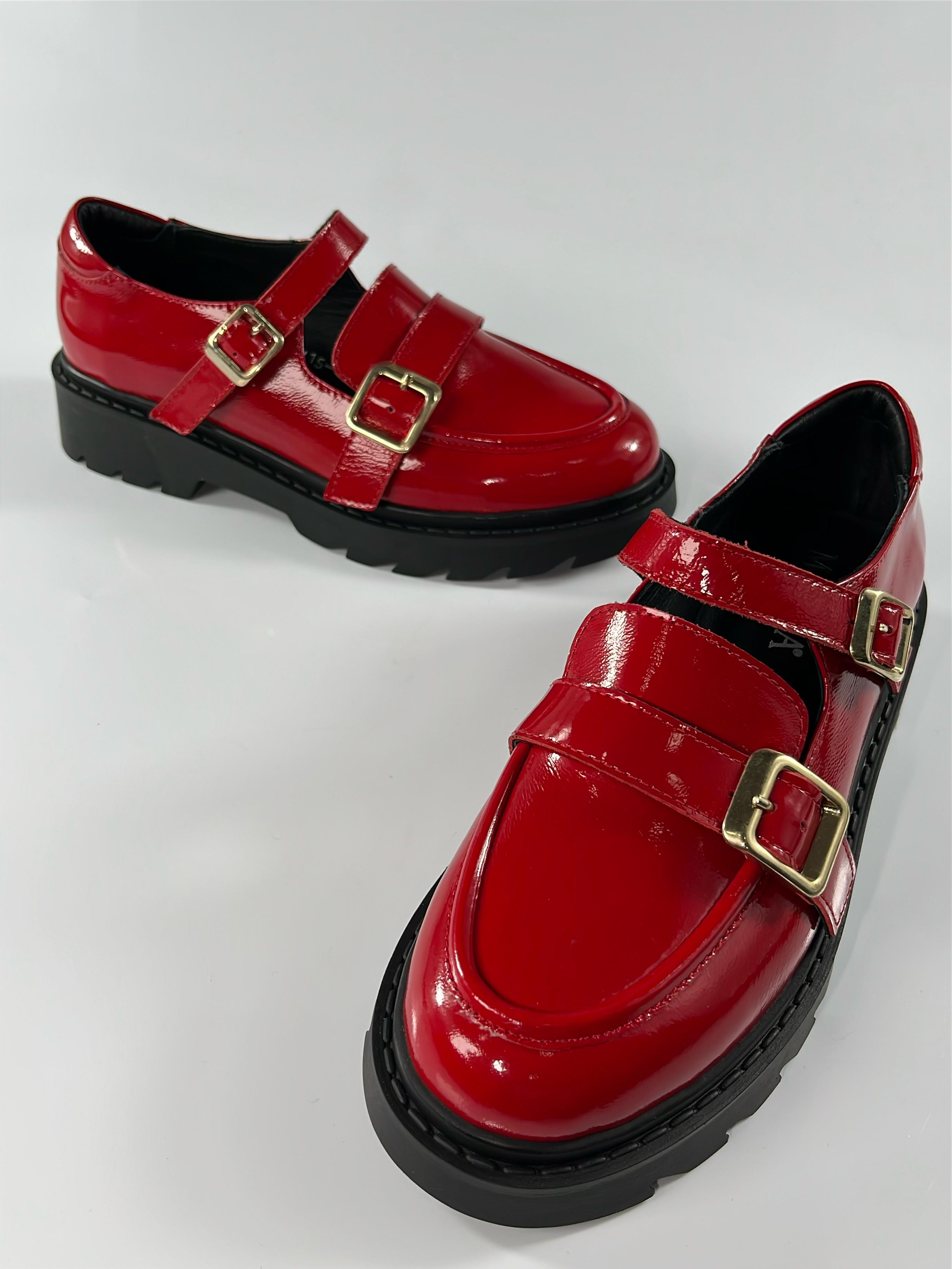 Elegant Red Rugan Loafer