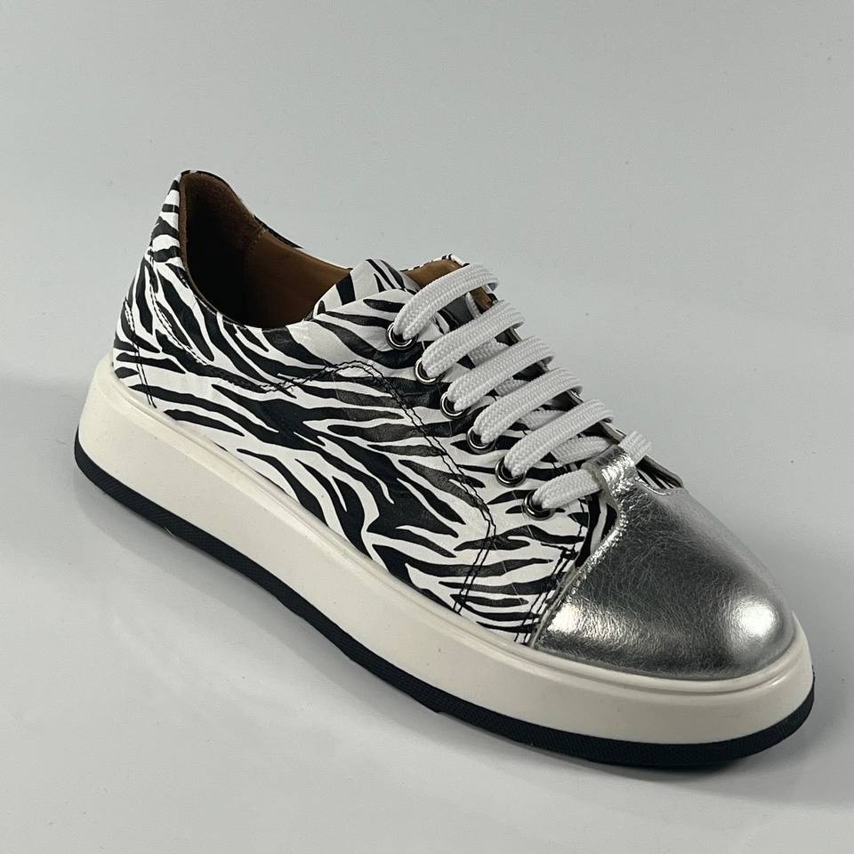 Silver Zebra Sneaker