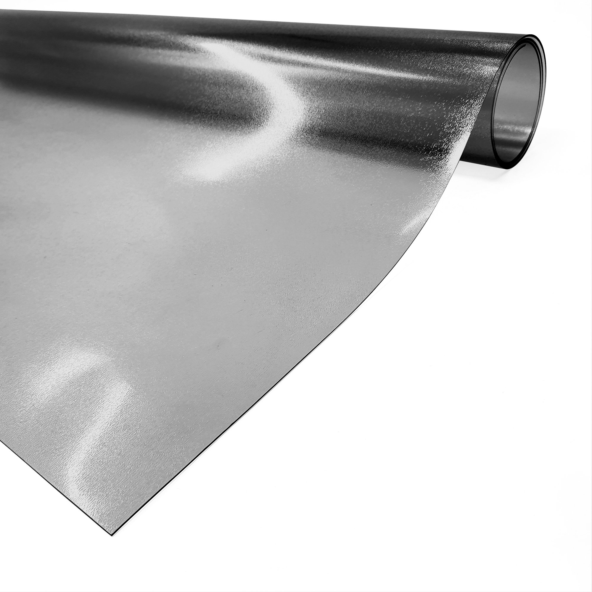 Buzlu PVC Şeffaf Siyah 2,0 mm Kalın Masa Örtüsü