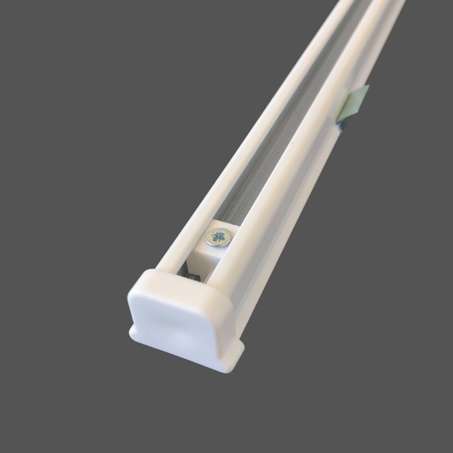 Tekli Metal Rustik (90mm) Metal L Duvar Montaj Ayaklı (19mm) Alüminyum Perde Ray Takımı