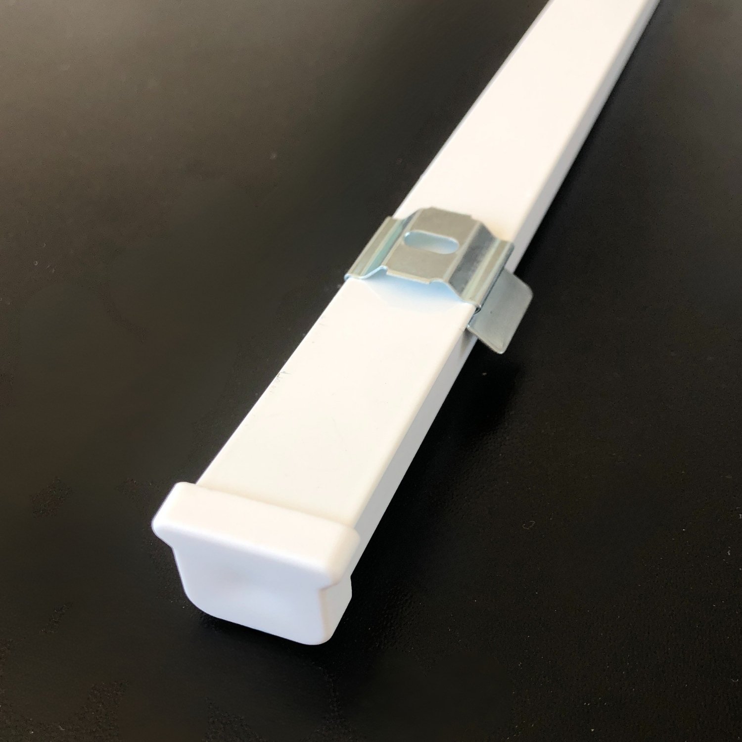 Tek Kanallı Alüminyum Ray (19mm) Tekli Korniş + Metal Portray