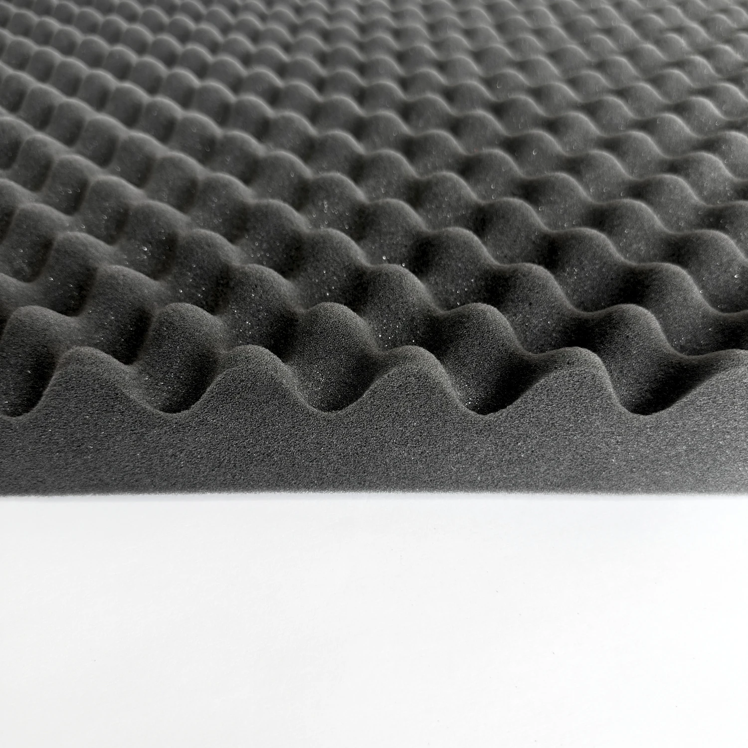 Akustik Yumurta Viyol Sünger, 6cm 26dns Yankı ve Gürültü Önleyici Siyah Sünger, Ses Yalıtım Paneli