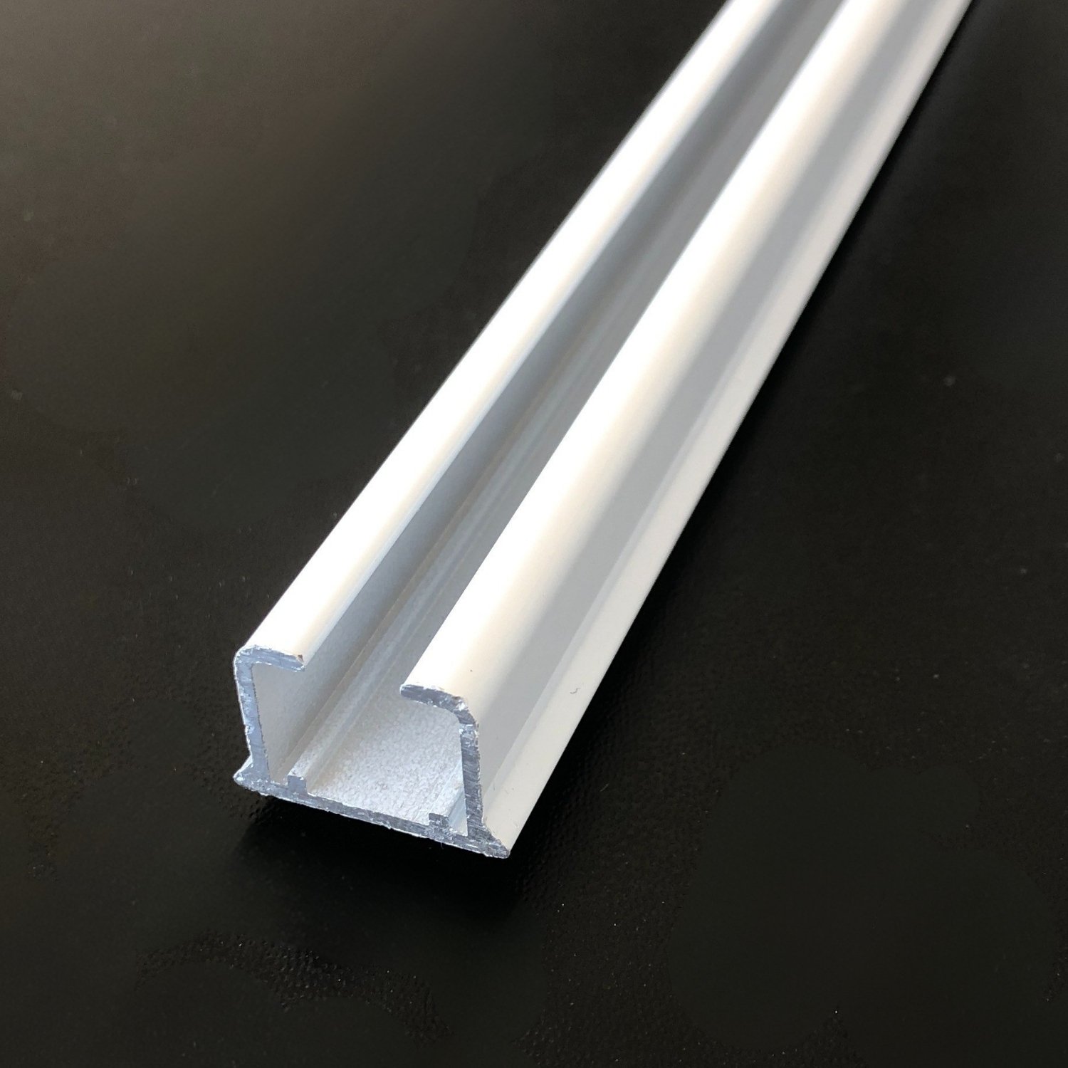 Tek Kanallı Alüminyum Ray (Tekli Korniş) + Metal Portray
