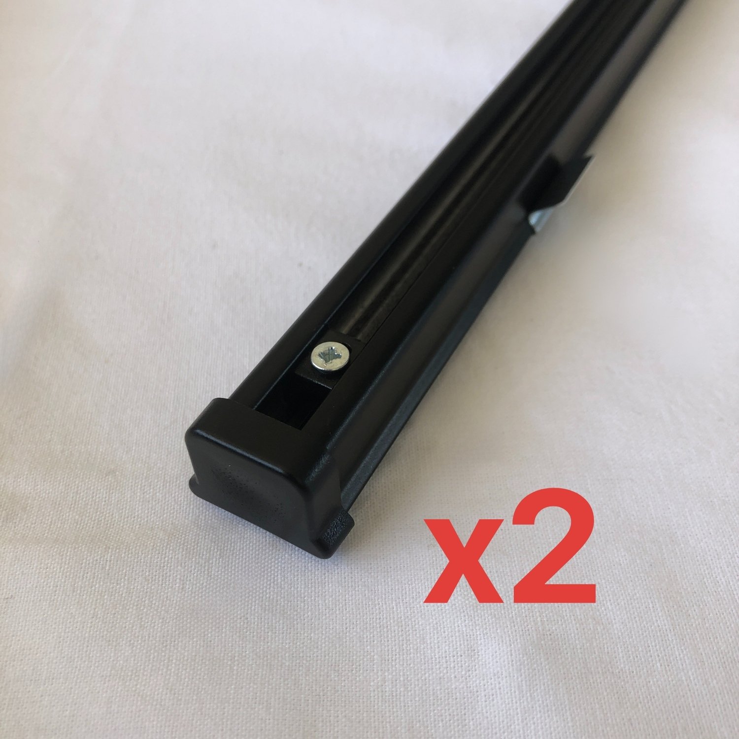 İkili Metal Rustik (120mm) Metal L Duvar Montaj Ayaklı (19mm) Alüminyum Perde Ray Takımı