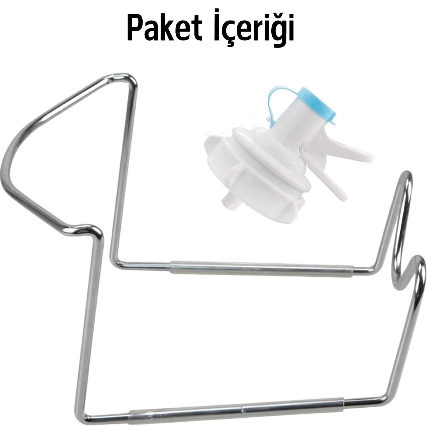 Pratik Su Sebili / Metal Stant + Musluk / Standart Damacana Uyumlu / Sızdırmaz Su Valfi