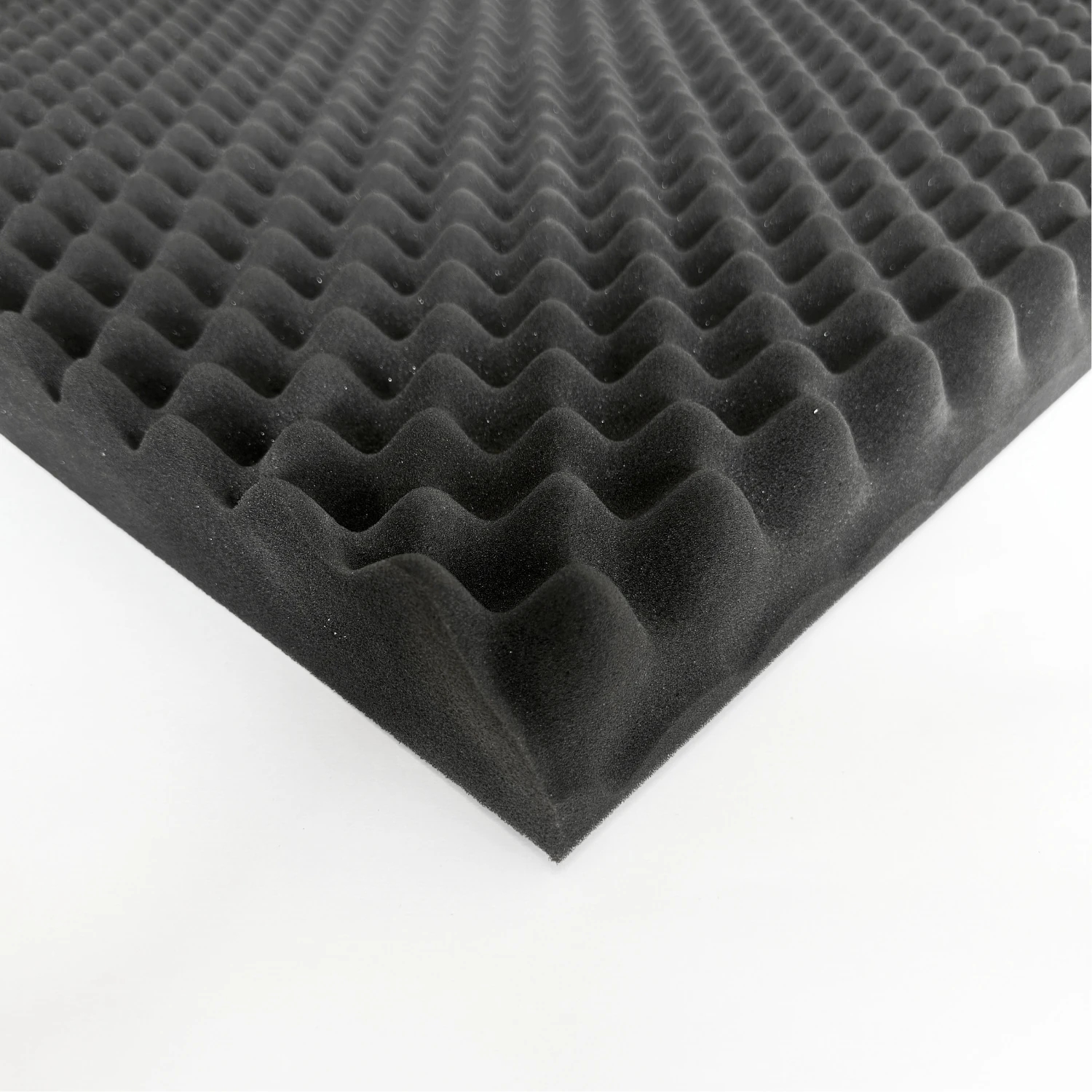 Akustik Yumurta Viyol Sünger, 6cm 26dns Yankı ve Gürültü Önleyici Siyah Sünger, Ses Yalıtım Paneli