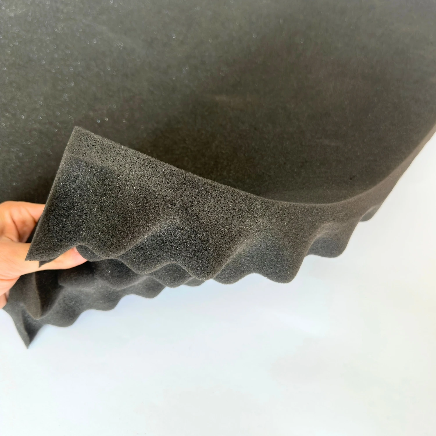 Akustik Yumurta Viyol Sünger, 6cm 26dns Yankı ve Gürültü Önleyici Siyah Sünger, Ses Yalıtım Paneli