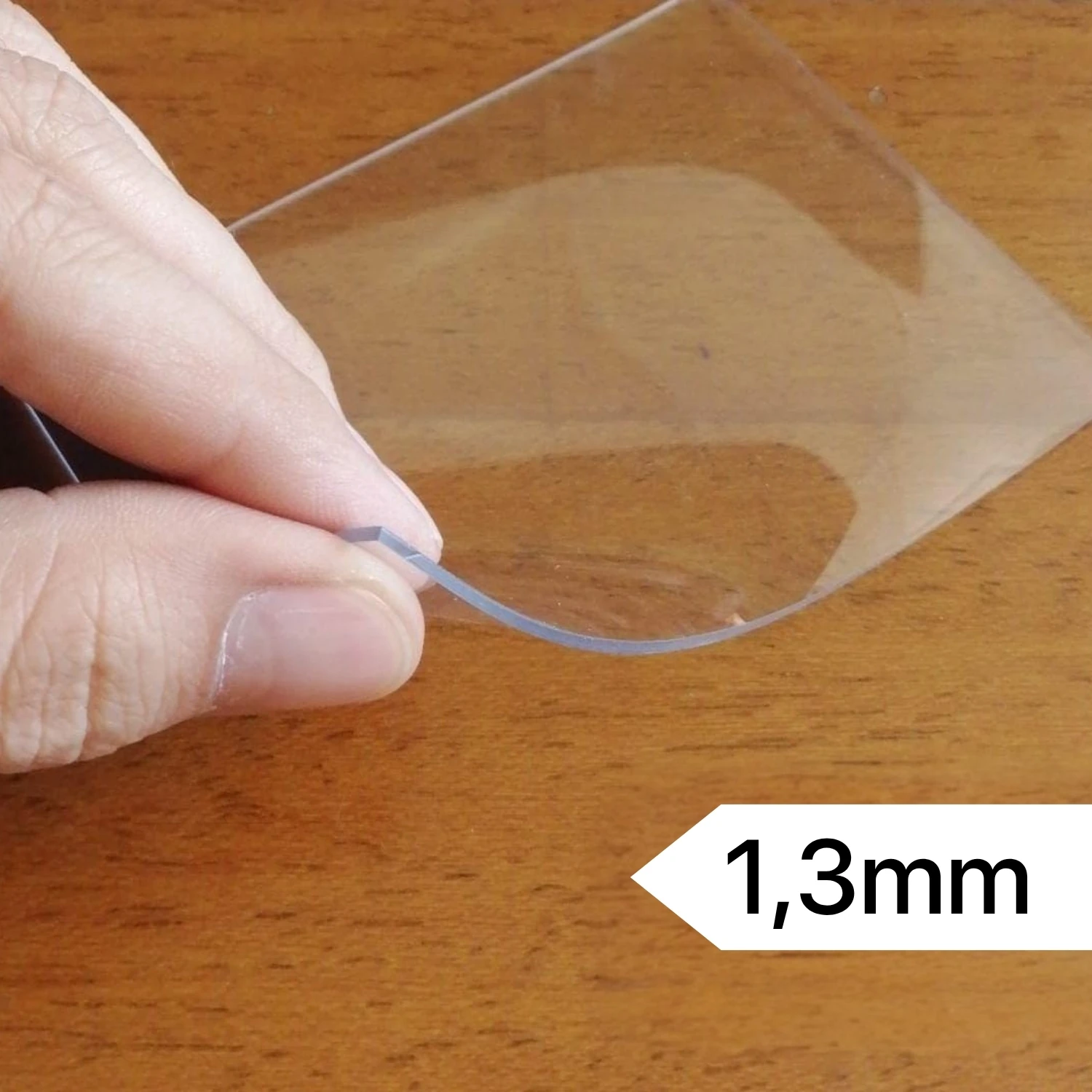 Şeffaf PVC 1,3 mm Kalın Masa Örtüsü Kaymaz Koruyucu