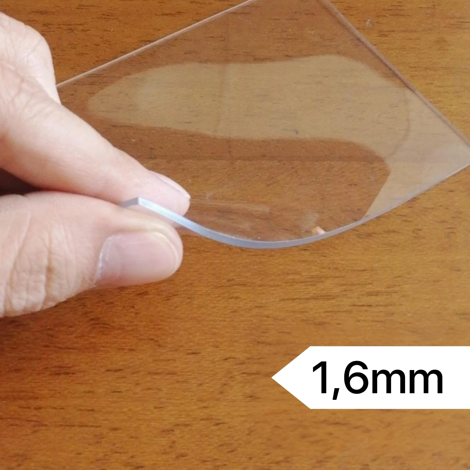 Şeffaf PVC 1,6 mm Kalın Masa Örtüsü Kaymaz Koruyucu