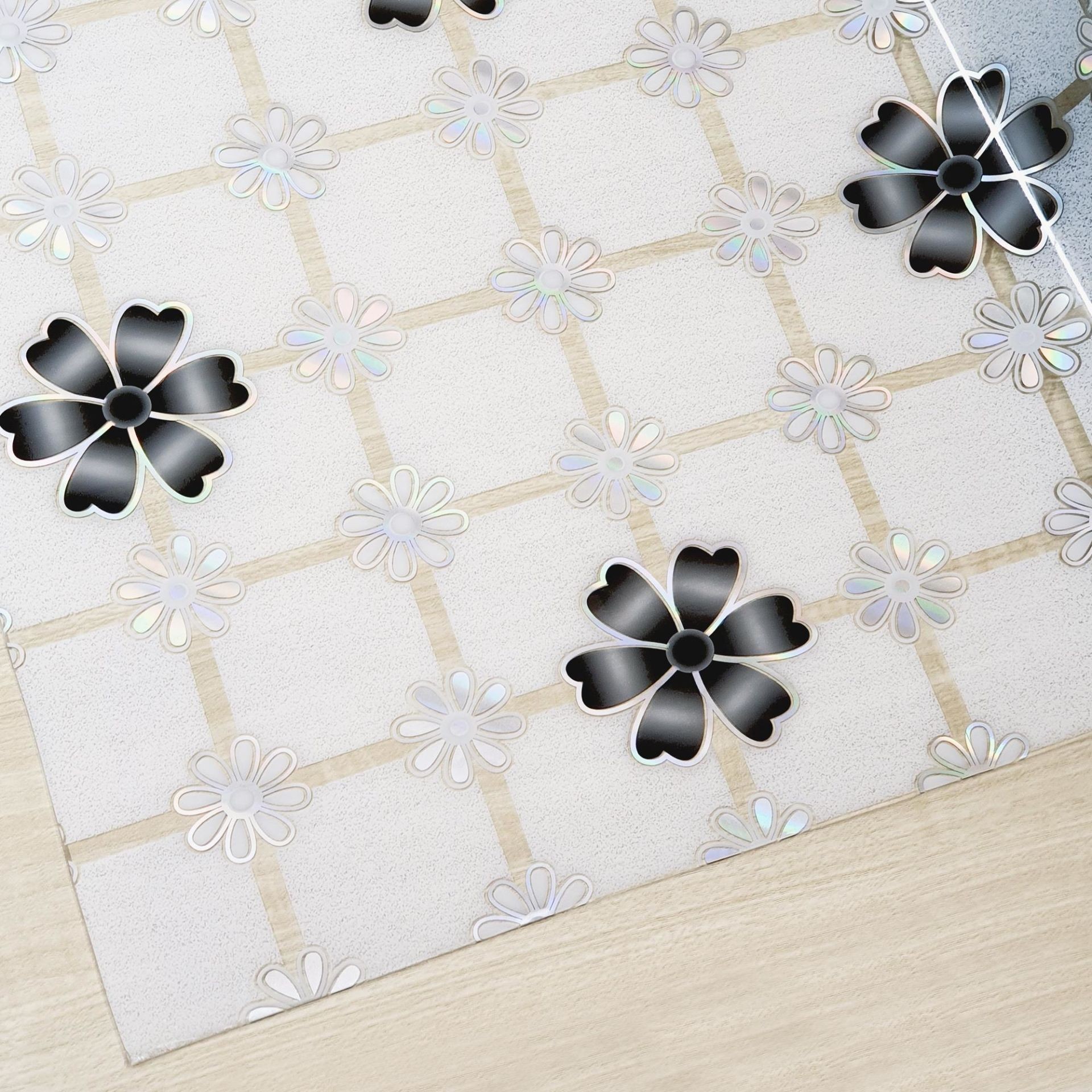 PVC Şeffaf 062-2 Desenli 1,2 mm Kalın Masa Örtüsü