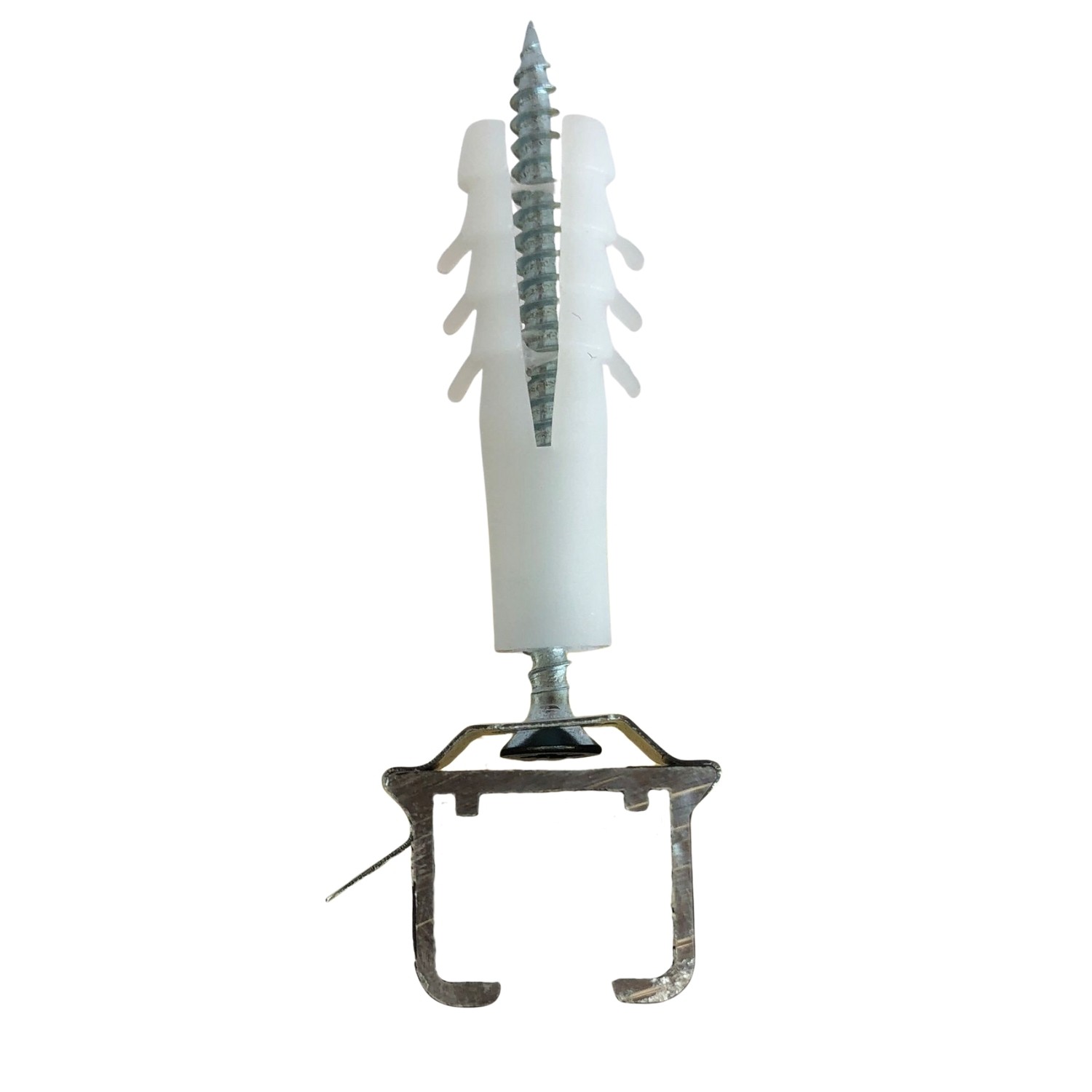 Tek Kanallı Alüminyum Ray (19mm) Tekli Korniş + Metal Portray