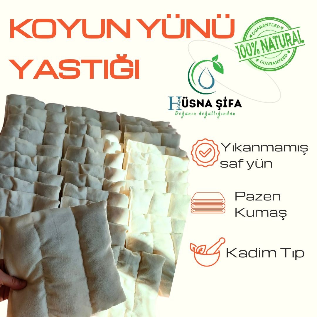 Koyun Yünü Yastığı/ 50 gram akgünlük sakızı main variant image