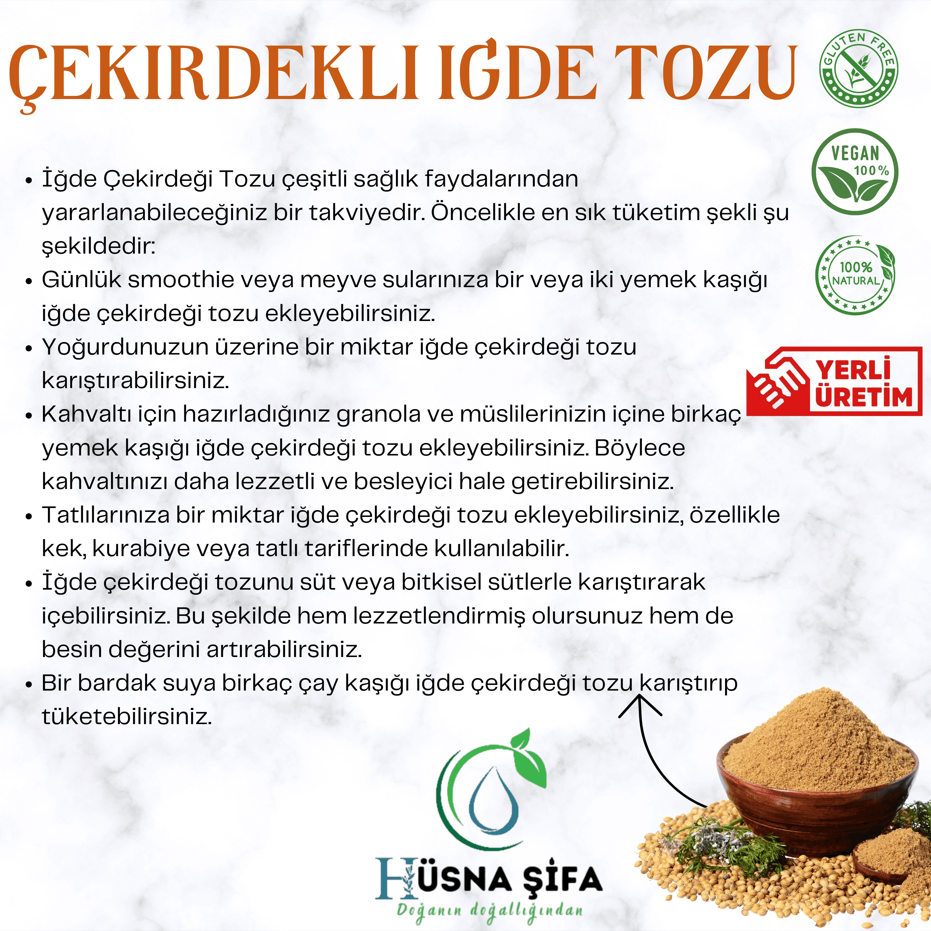 Çekirdekli İğde Tozu 300 Gram