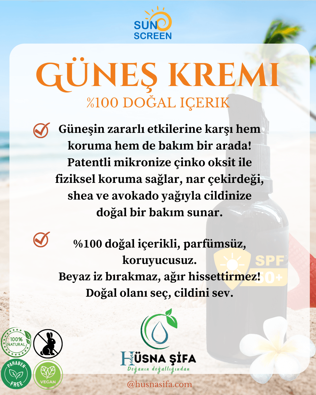 GÜNEŞ KREMİ 50+