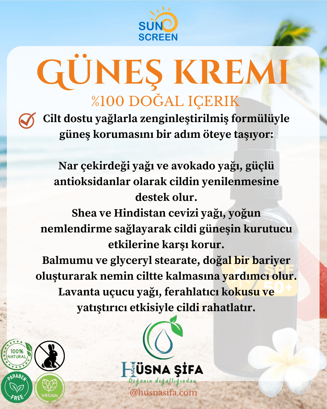 GÜNEŞ KREMİ 50+