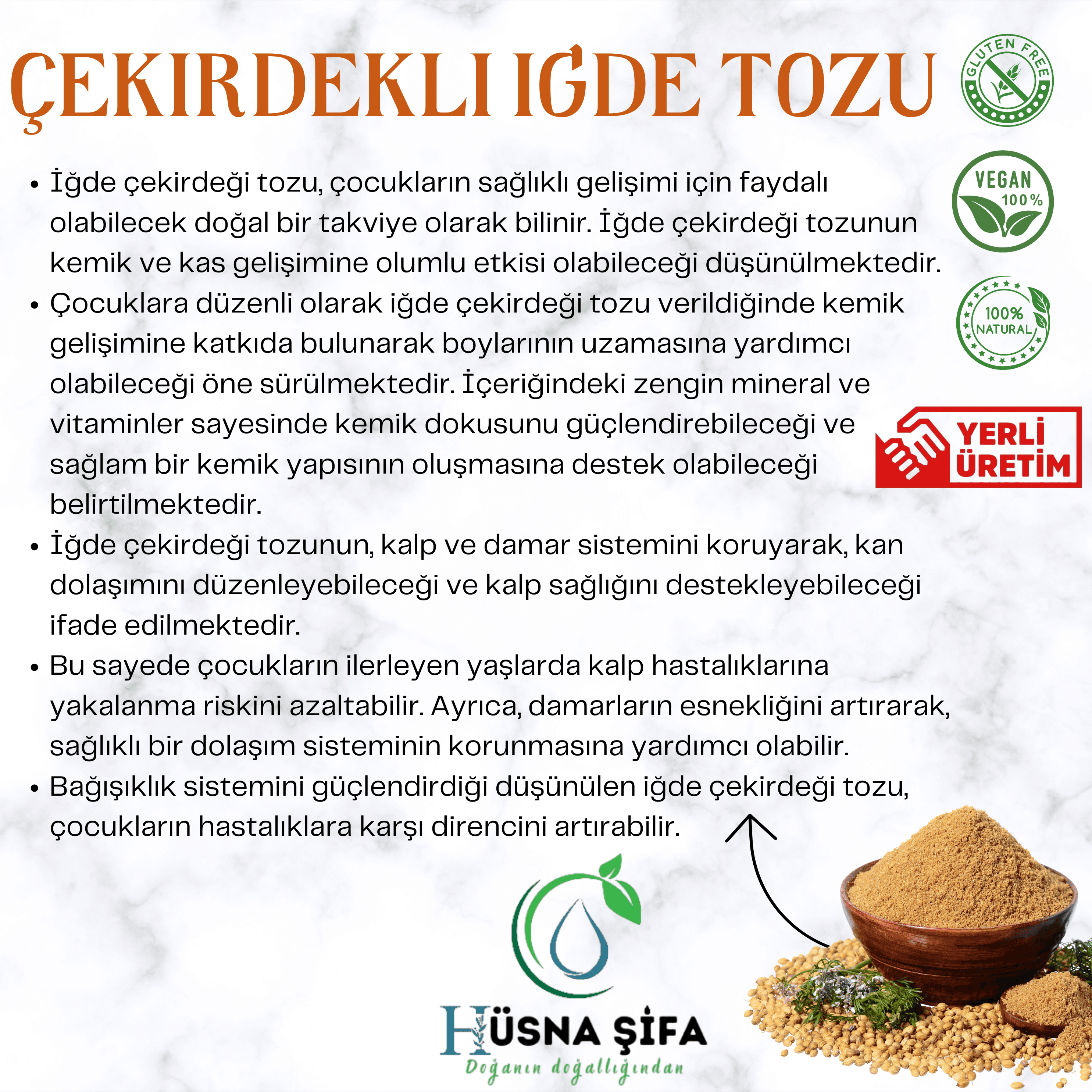 Çekirdekli İğde Tozu 300 Gram